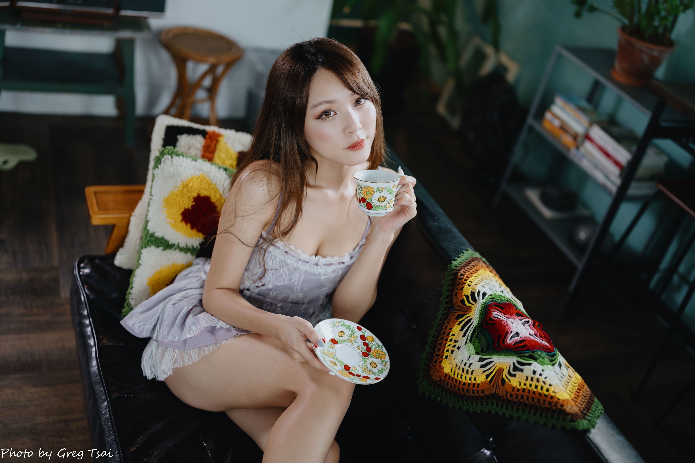 Ashley - 紫色吊带/(118P)