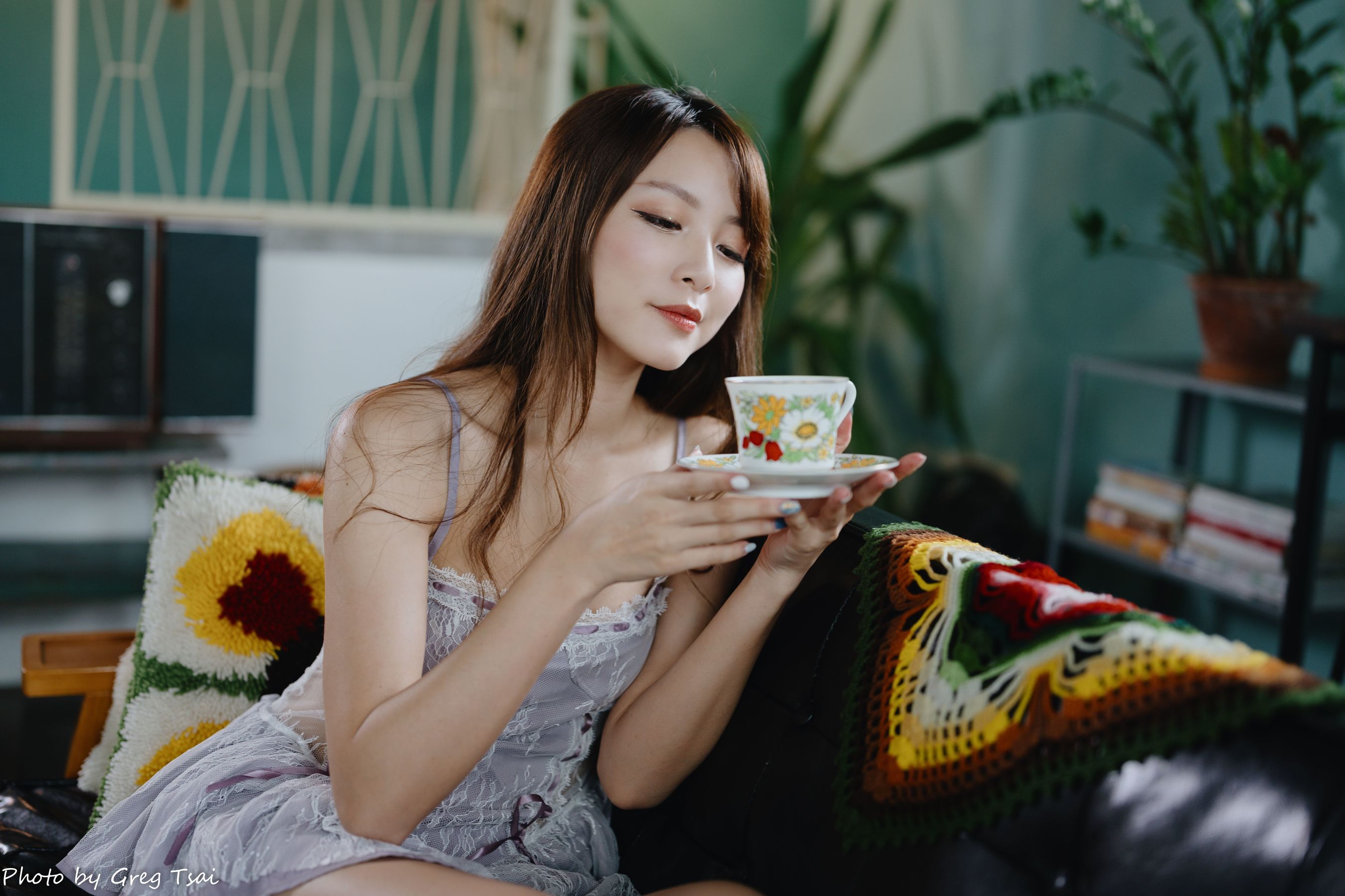 Ashley - 紫色吊带/(118P)