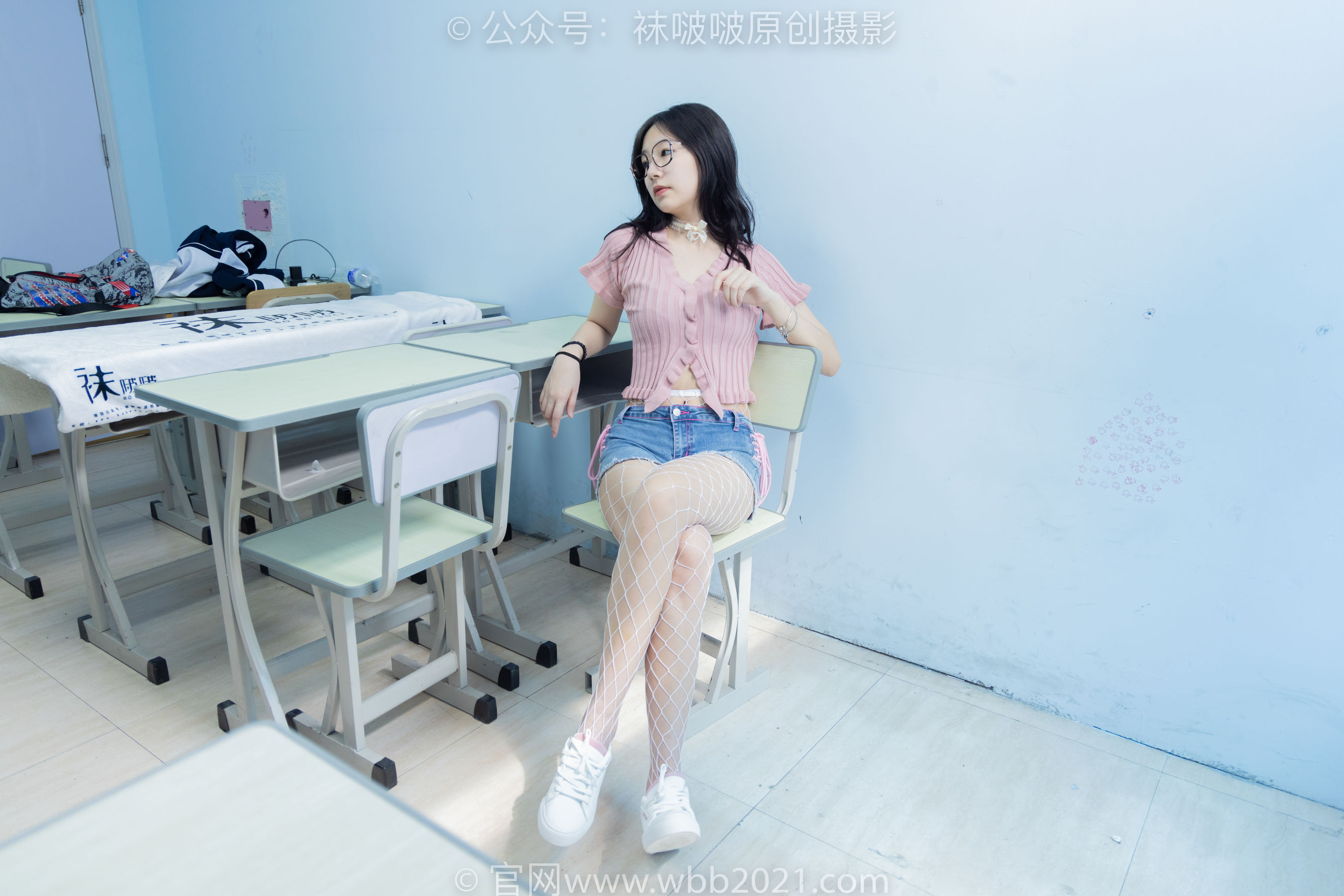 BoBoSocks袜啵啵 No.566 小甜豆 - 高跟鞋、板鞋、白网袜、白蕾丝袜、校服/(146P)