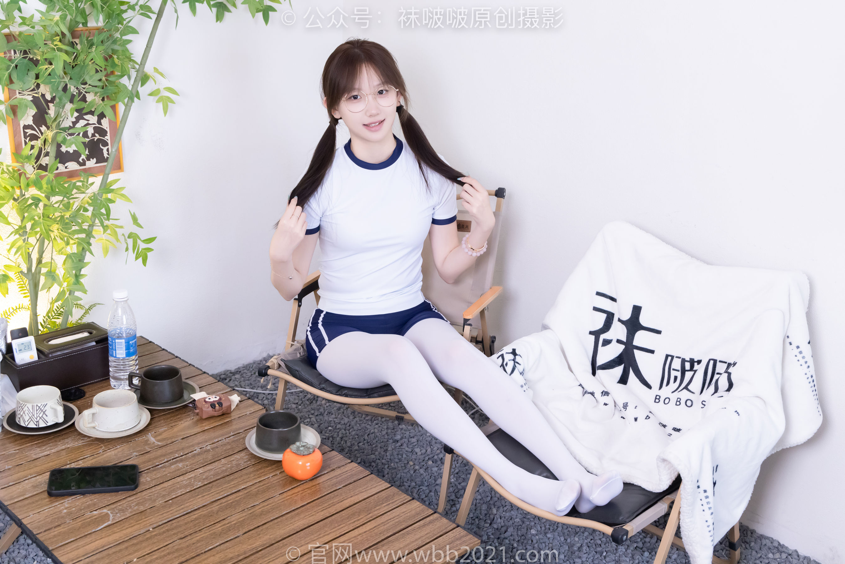 BoBoSocks袜啵啵 No.562 香菜 - 体操服、皮鞋、厚白丝/(145P)