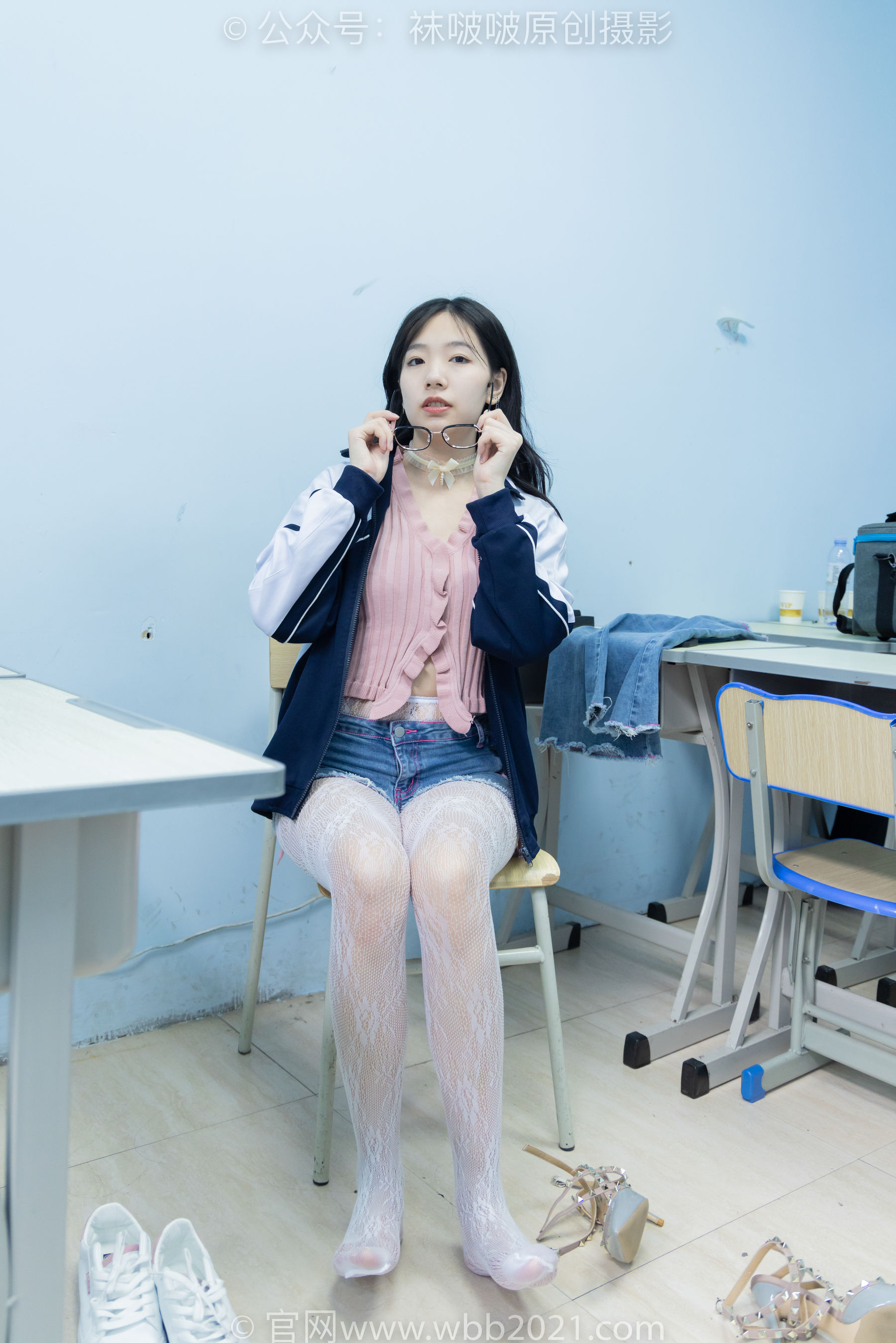 BoBoSocks袜啵啵 No.566 小甜豆 - 高跟鞋、板鞋、白网袜、白蕾丝袜、校服/(146P)