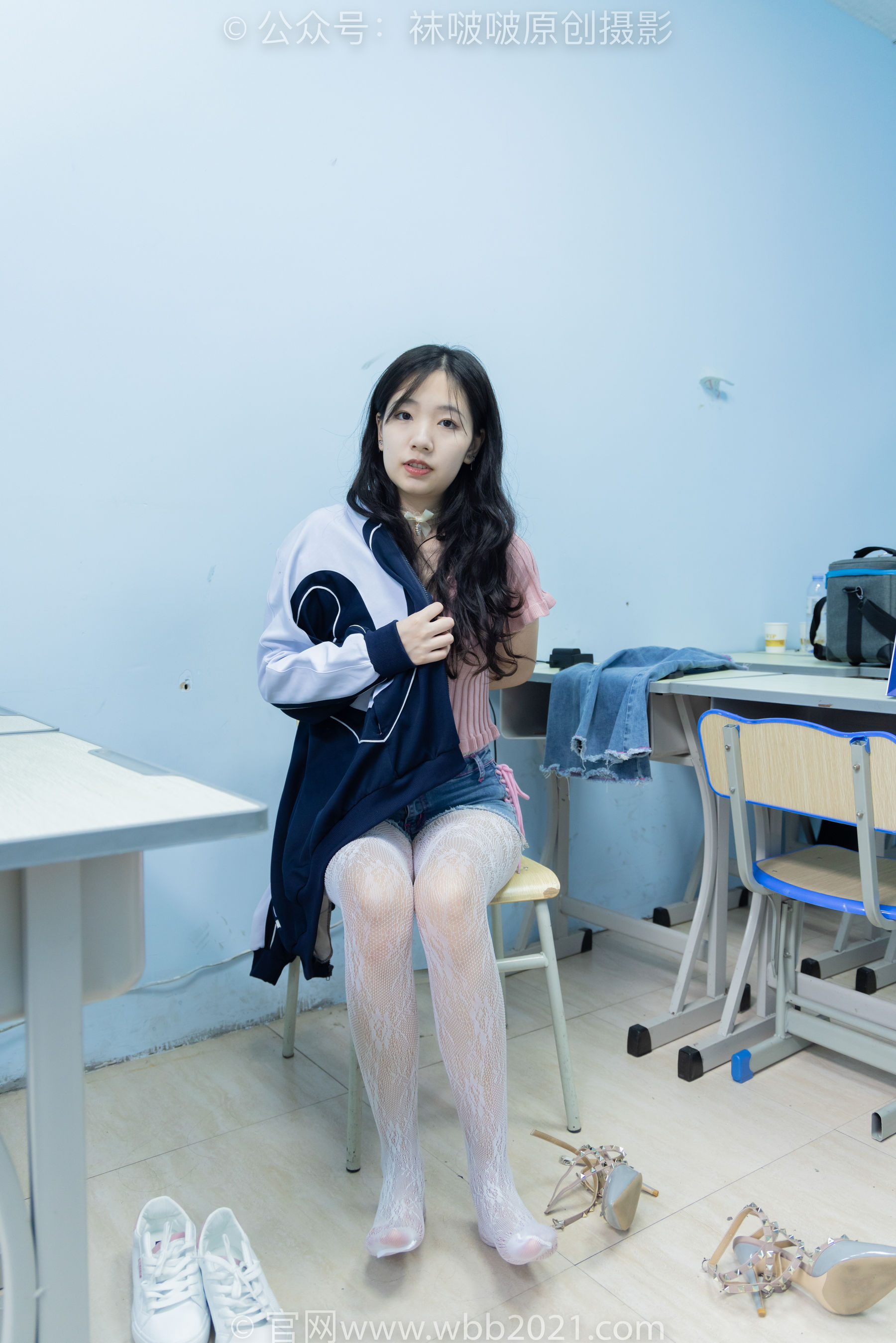 BoBoSocks袜啵啵 No.566 小甜豆 - 高跟鞋、板鞋、白网袜、白蕾丝袜、校服/(146P)