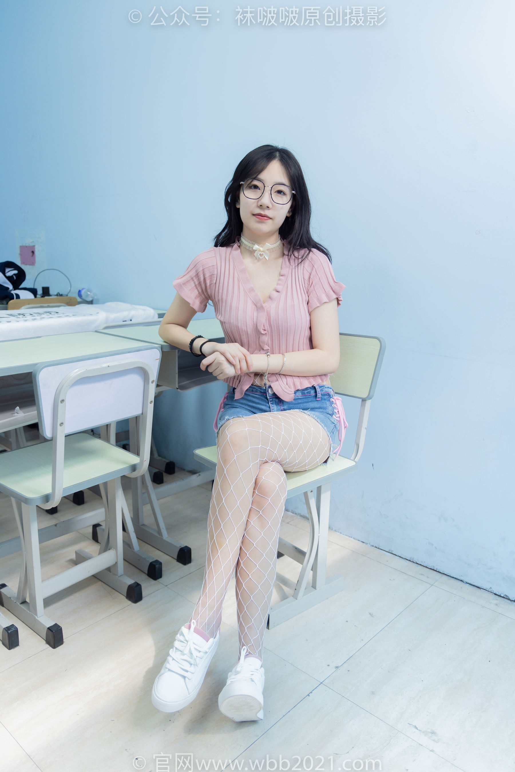 BoBoSocks袜啵啵 No.566 小甜豆 - 高跟鞋、板鞋、白网袜、白蕾丝袜、校服/(146P)