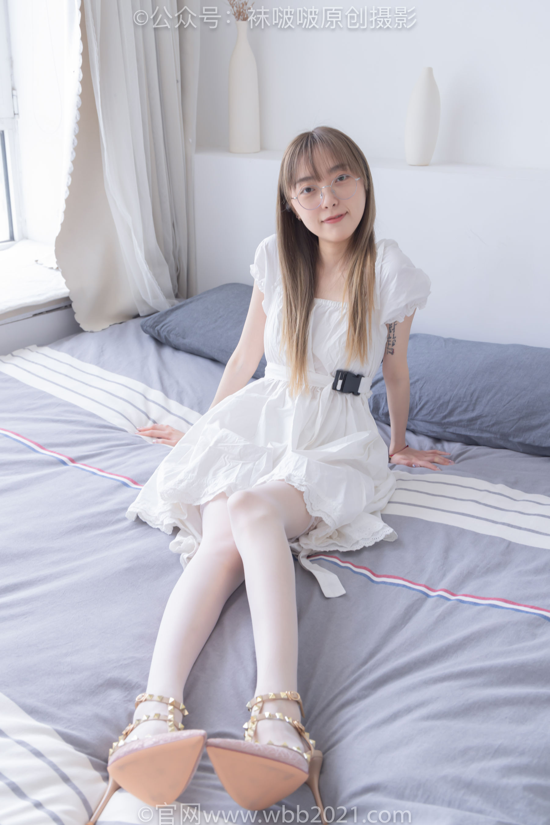 BoBoSocks袜啵啵 No.571 稚予 - 高跟鞋、薄肉丝、大腿薄白丝/(140P)