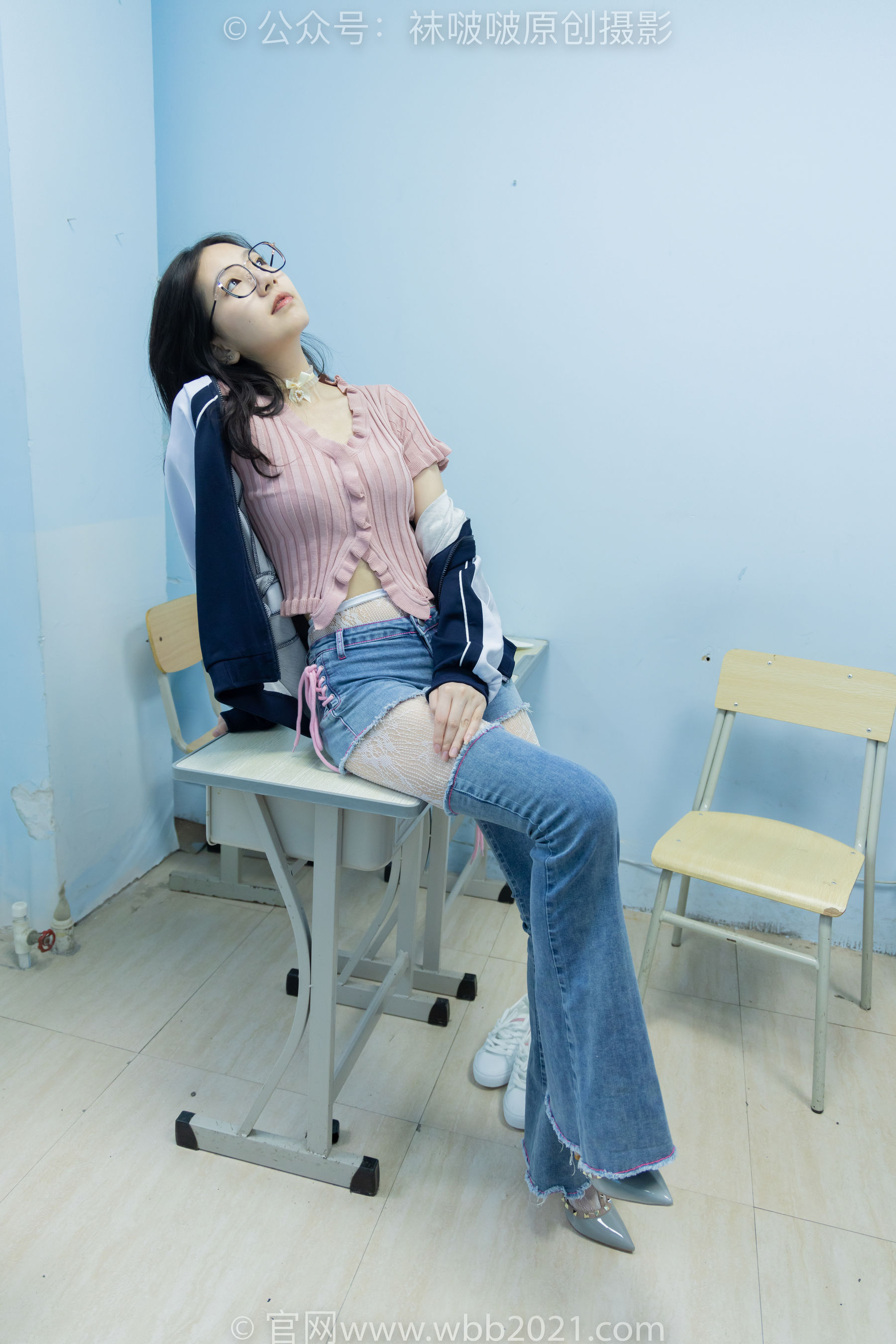 BoBoSocks袜啵啵 No.566 小甜豆 - 高跟鞋、板鞋、白网袜、白蕾丝袜、校服/(146P)