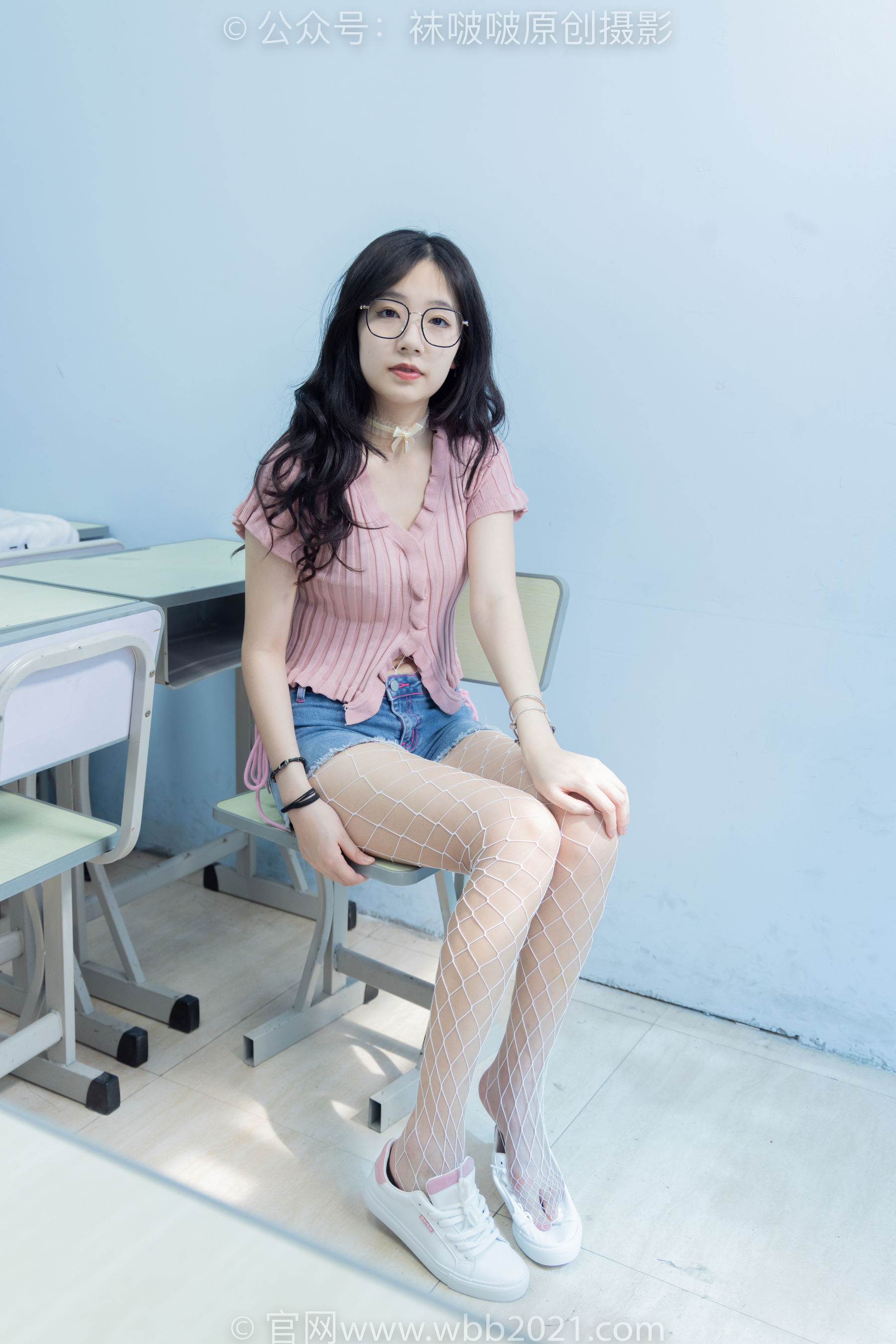 BoBoSocks袜啵啵 No.566 小甜豆 - 高跟鞋、板鞋、白网袜、白蕾丝袜、校服/(146P)