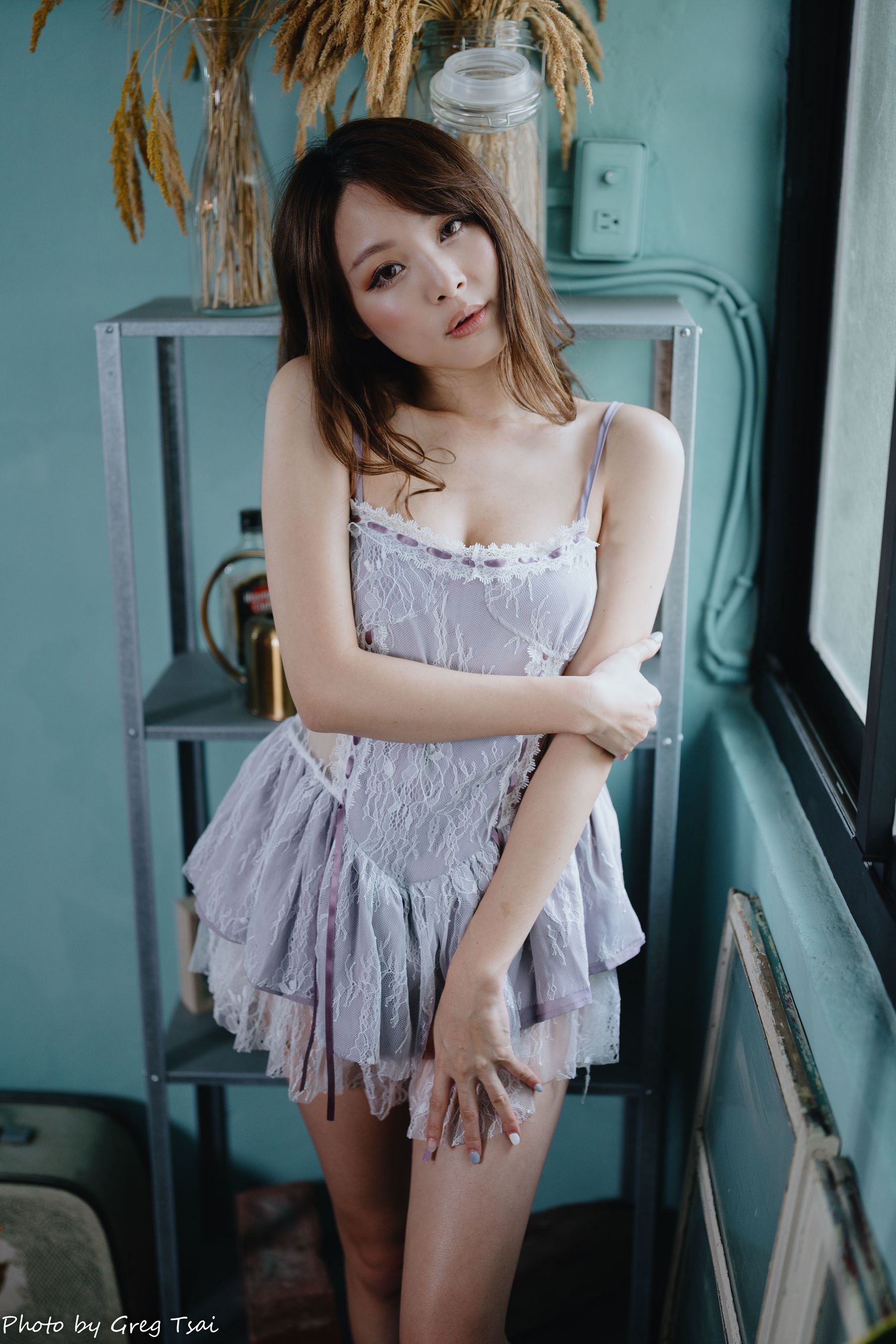 Ashley - 紫色吊带/(118P)