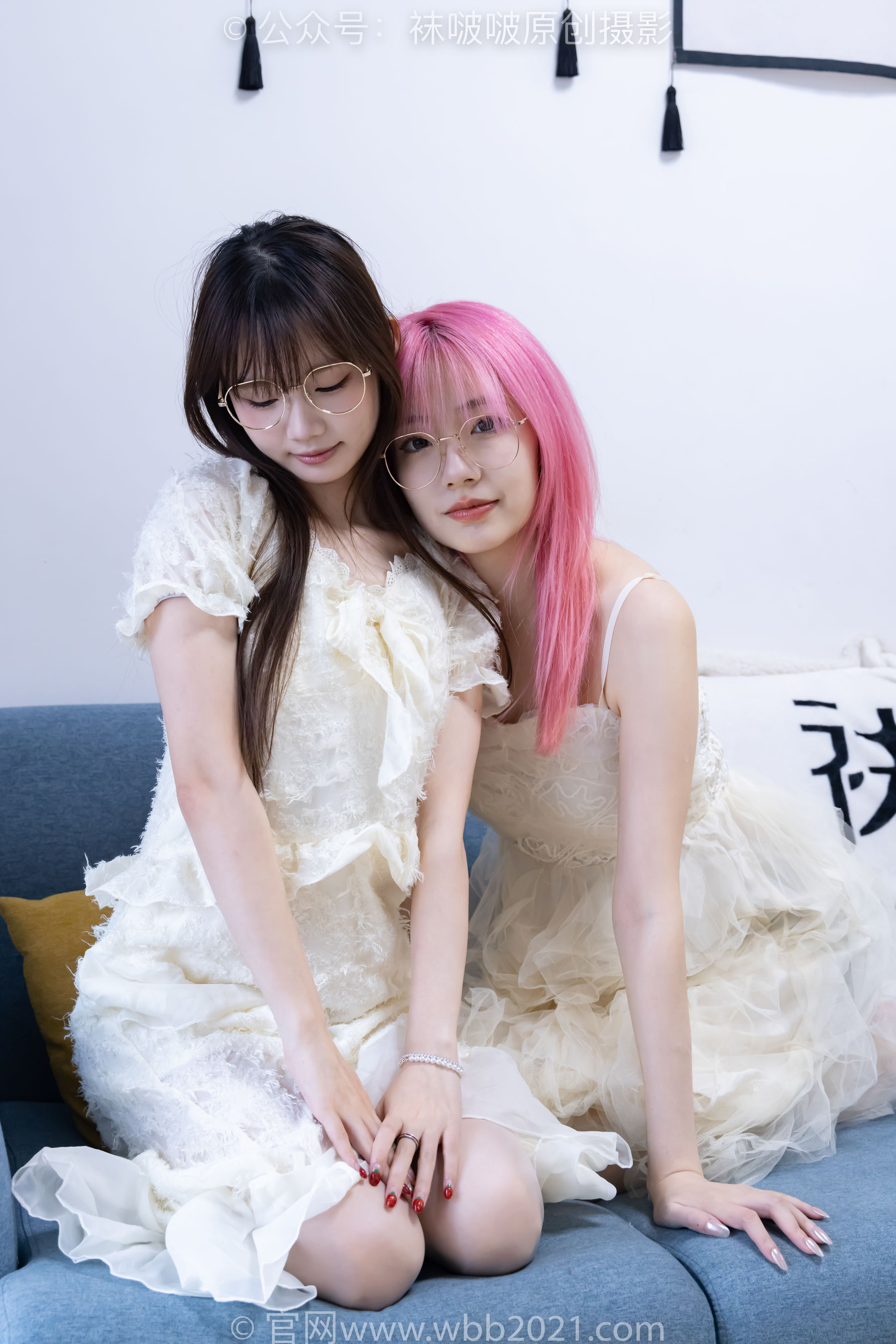 BoBoSocks袜啵啵 No.563 小甜豆&甜甜圈 - 高跟鞋、油亮白丝、裸足/(215P)