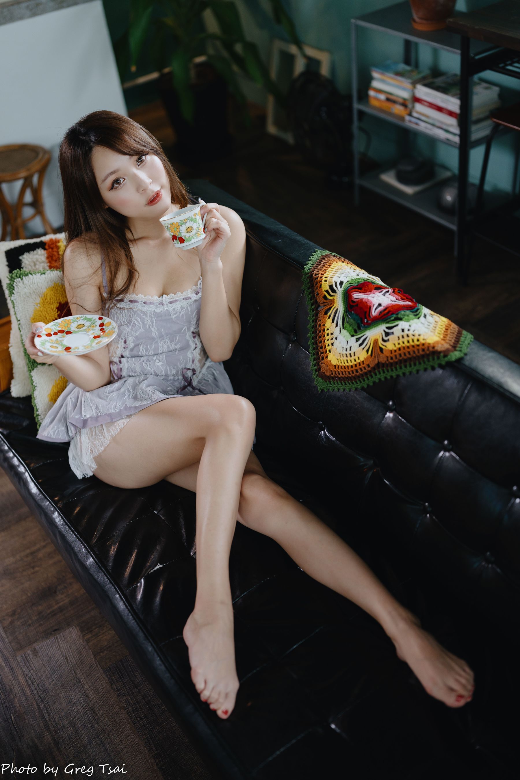 Ashley - 紫色吊带/(118P)