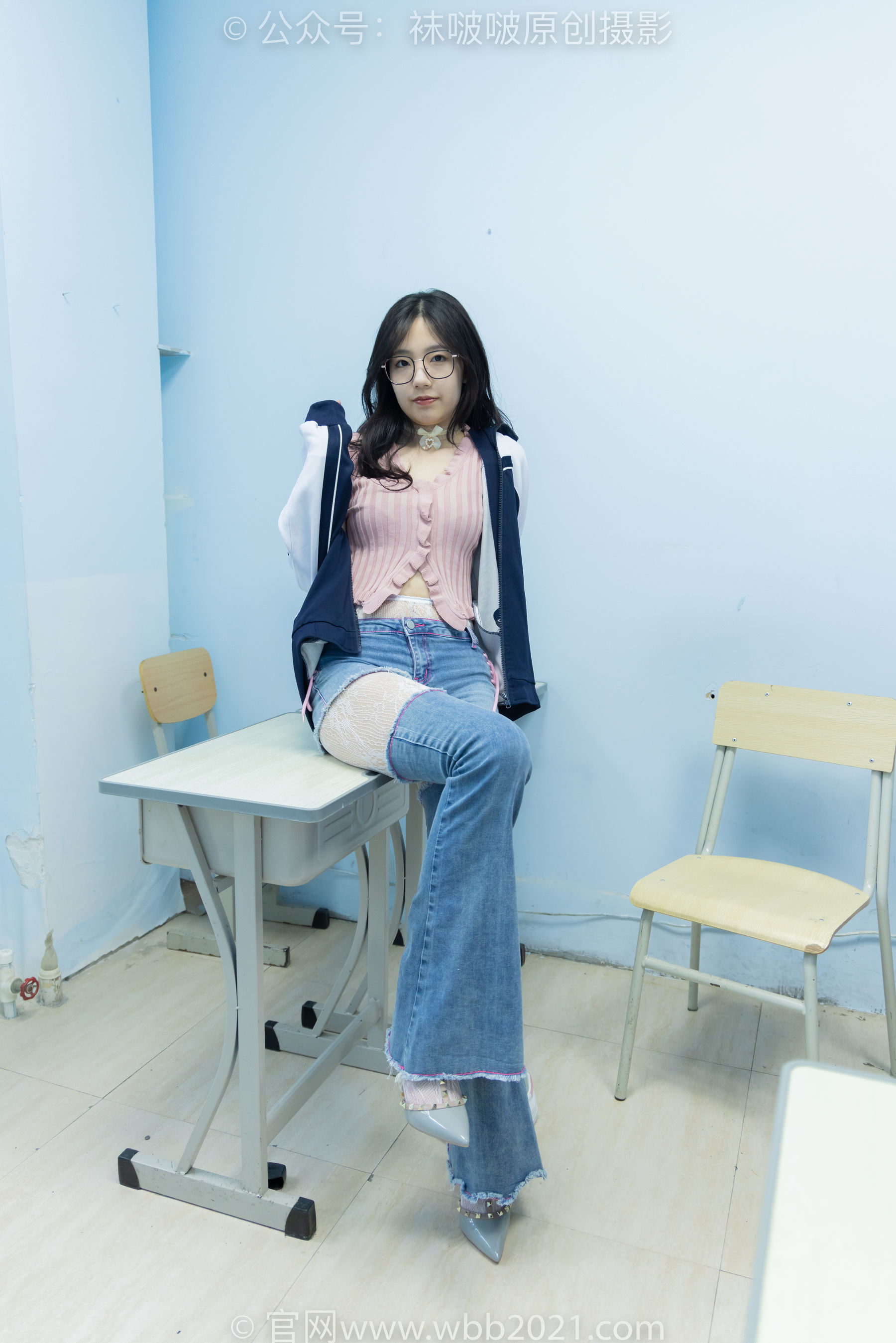 BoBoSocks袜啵啵 No.566 小甜豆 - 高跟鞋、板鞋、白网袜、白蕾丝袜、校服/(146P)