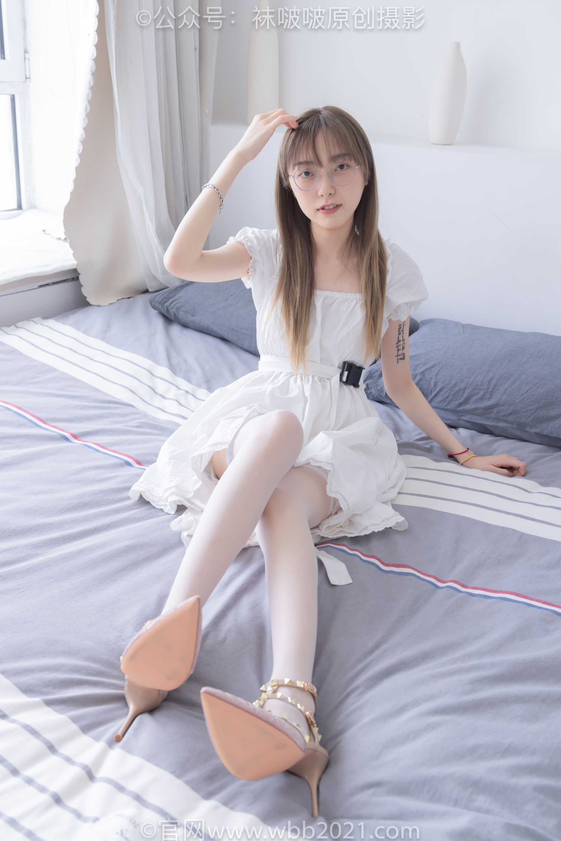 BoBoSocks袜啵啵 No.571 稚予 - 高跟鞋、薄肉丝、大腿薄白丝/(140P)