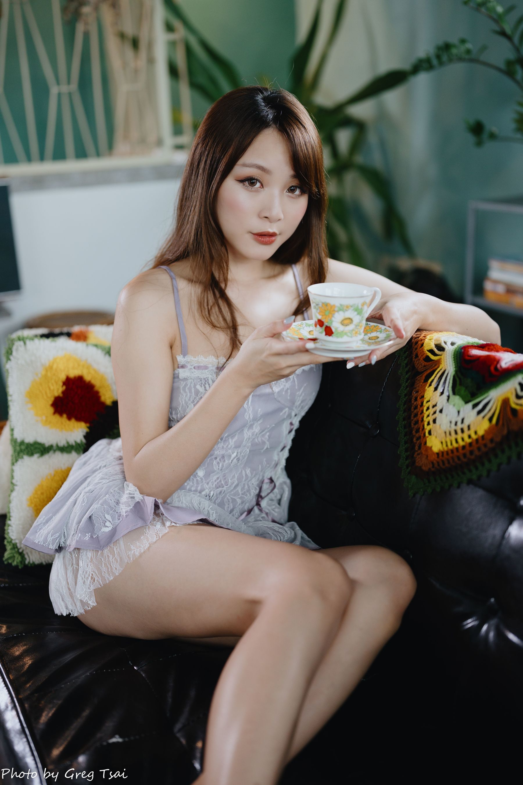 Ashley - 紫色吊带/(118P)