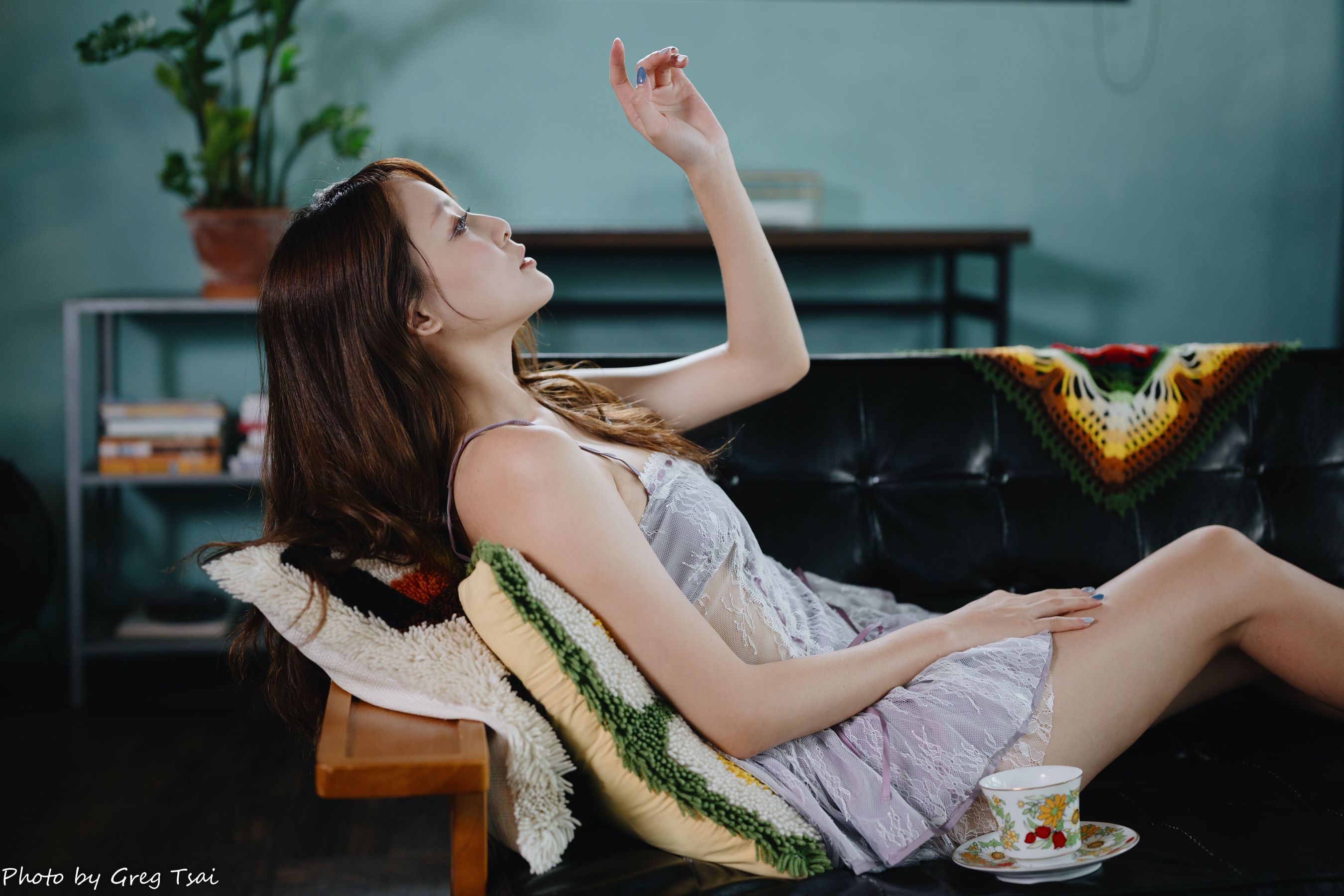 Ashley - 紫色吊带/(118P)