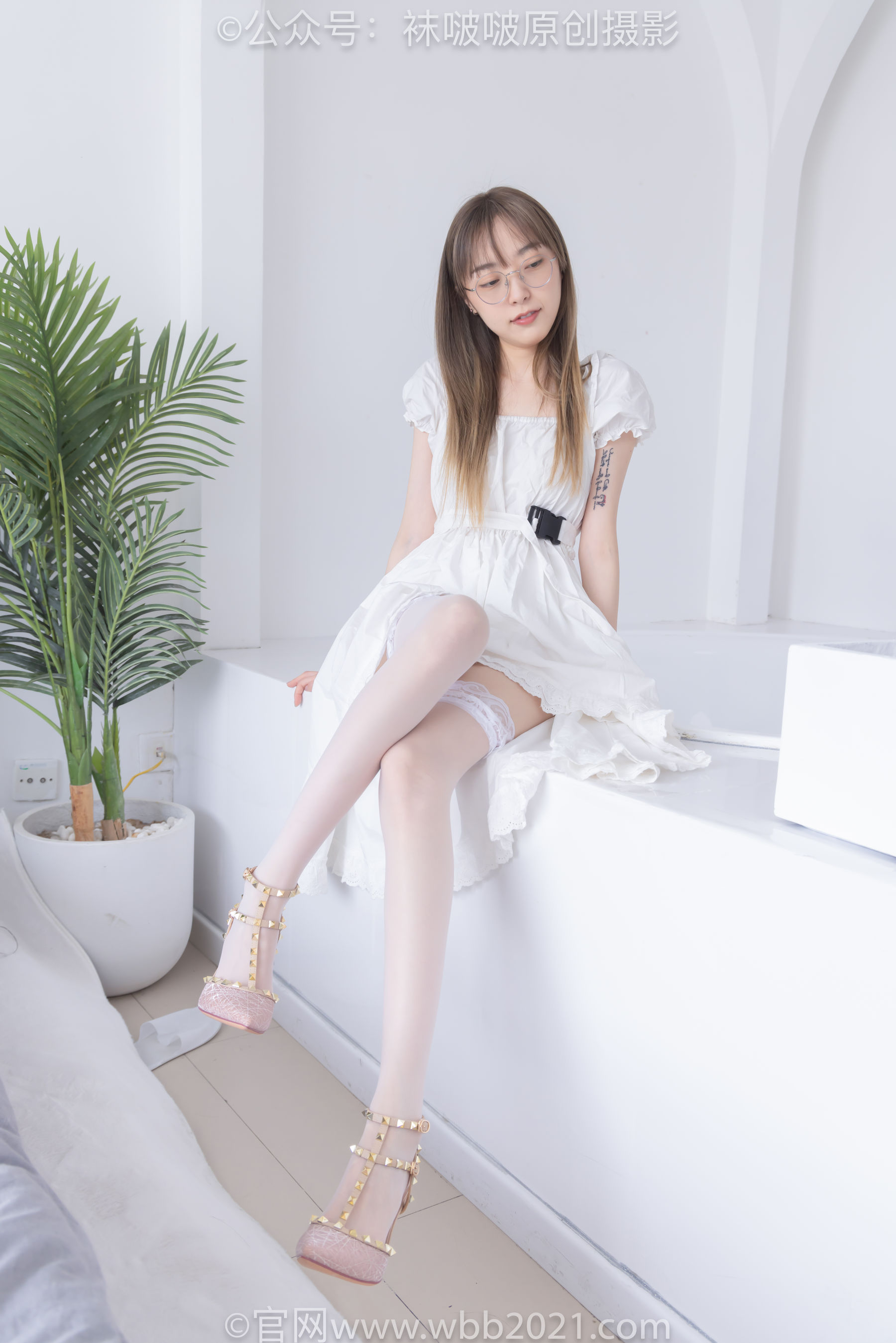 BoBoSocks袜啵啵 No.571 稚予 - 高跟鞋、薄肉丝、大腿薄白丝/(140P)