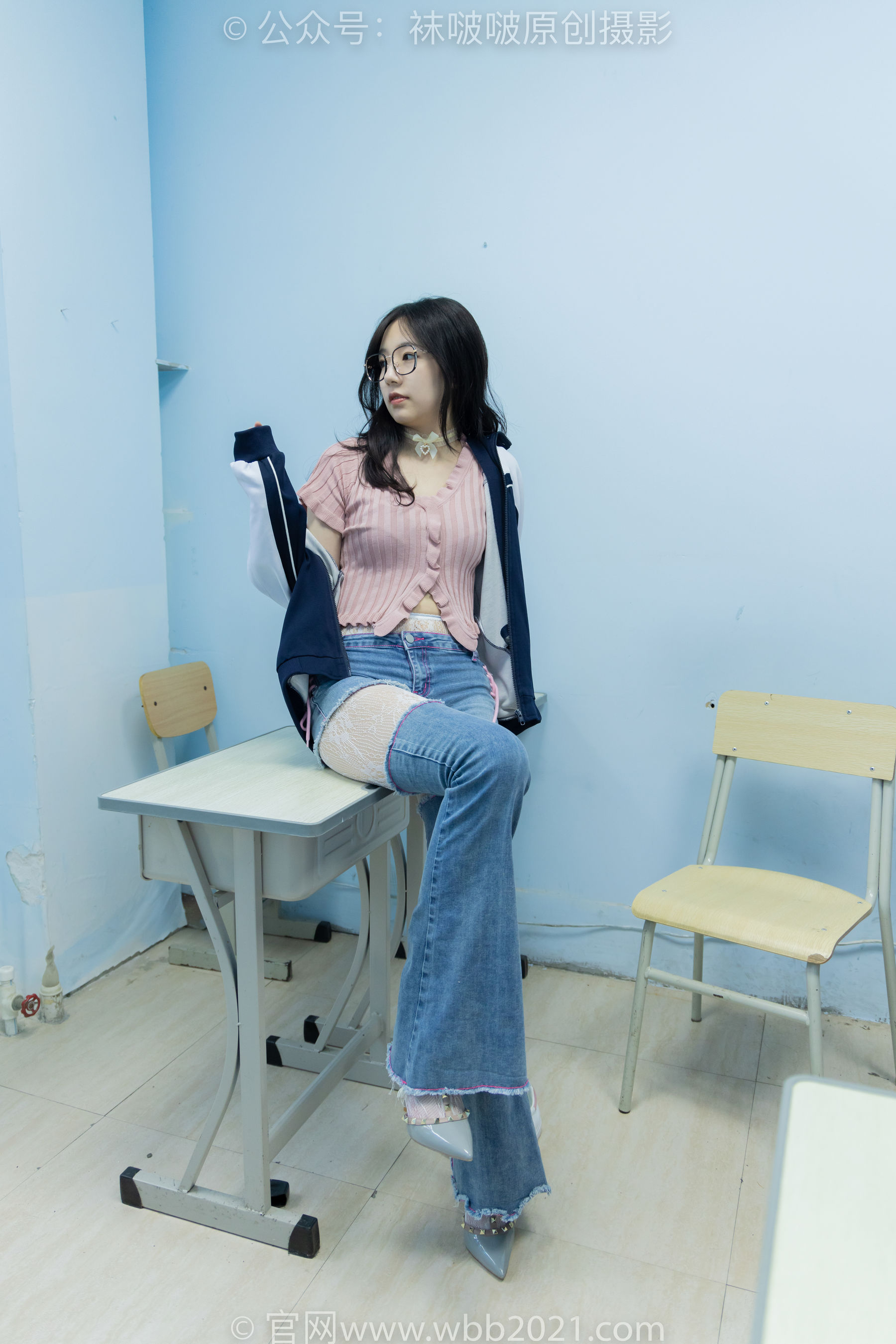 BoBoSocks袜啵啵 No.566 小甜豆 - 高跟鞋、板鞋、白网袜、白蕾丝袜、校服/(146P)