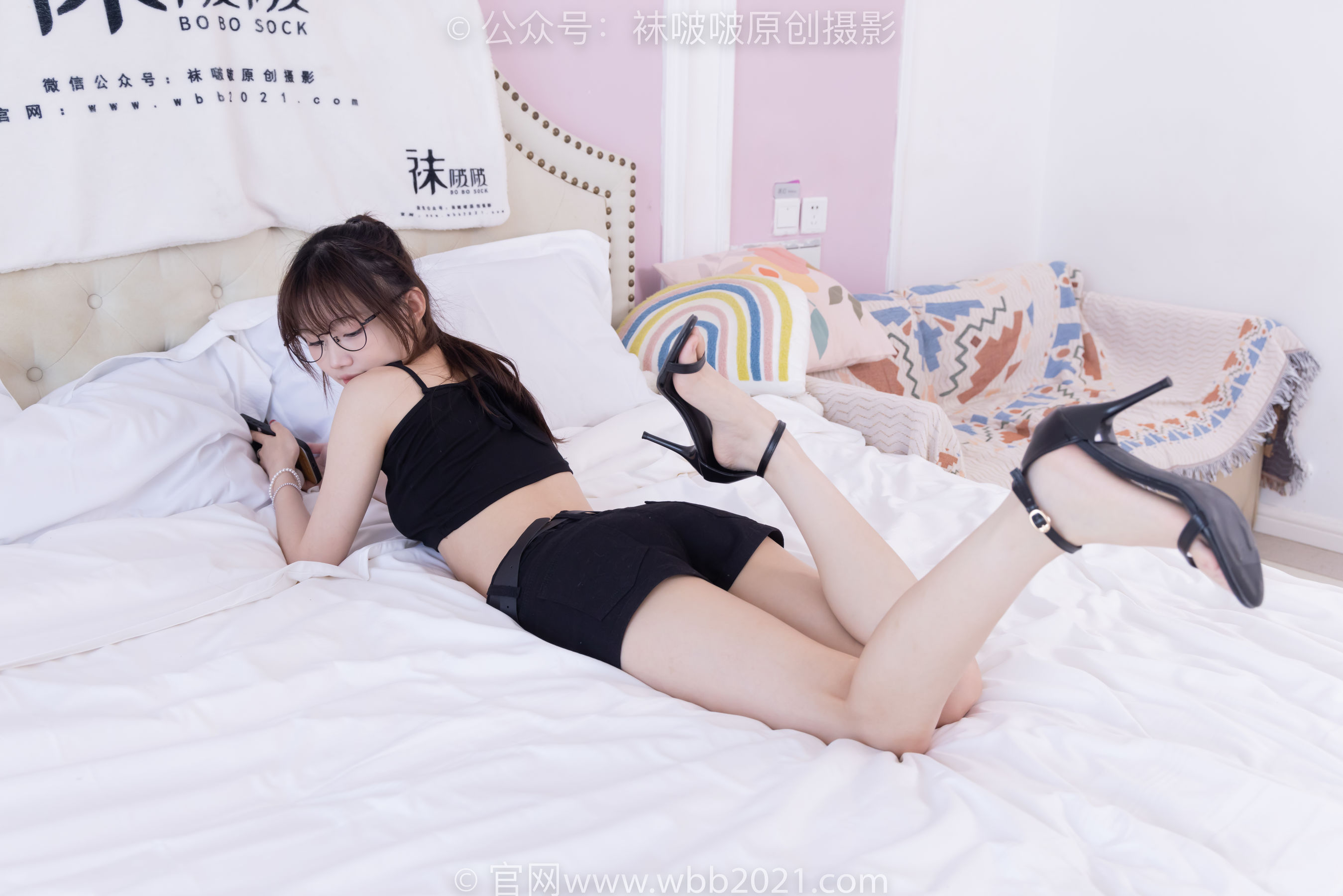 BoBoSocks袜啵啵 No.565 甜甜圈 - 高跟鞋、薄黑丝/(150P)