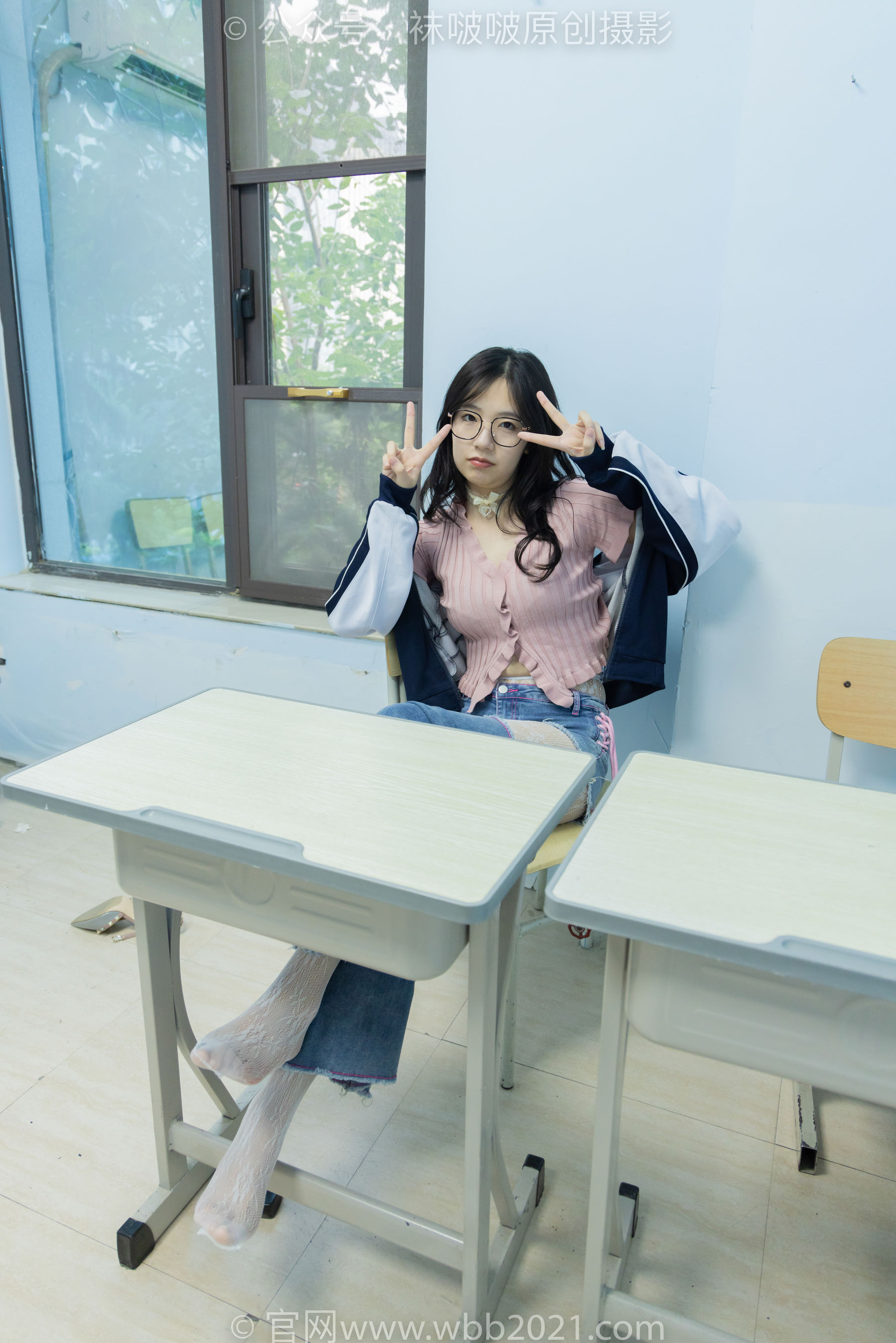 BoBoSocks袜啵啵 No.566 小甜豆 - 高跟鞋、板鞋、白网袜、白蕾丝袜、校服/(146P)