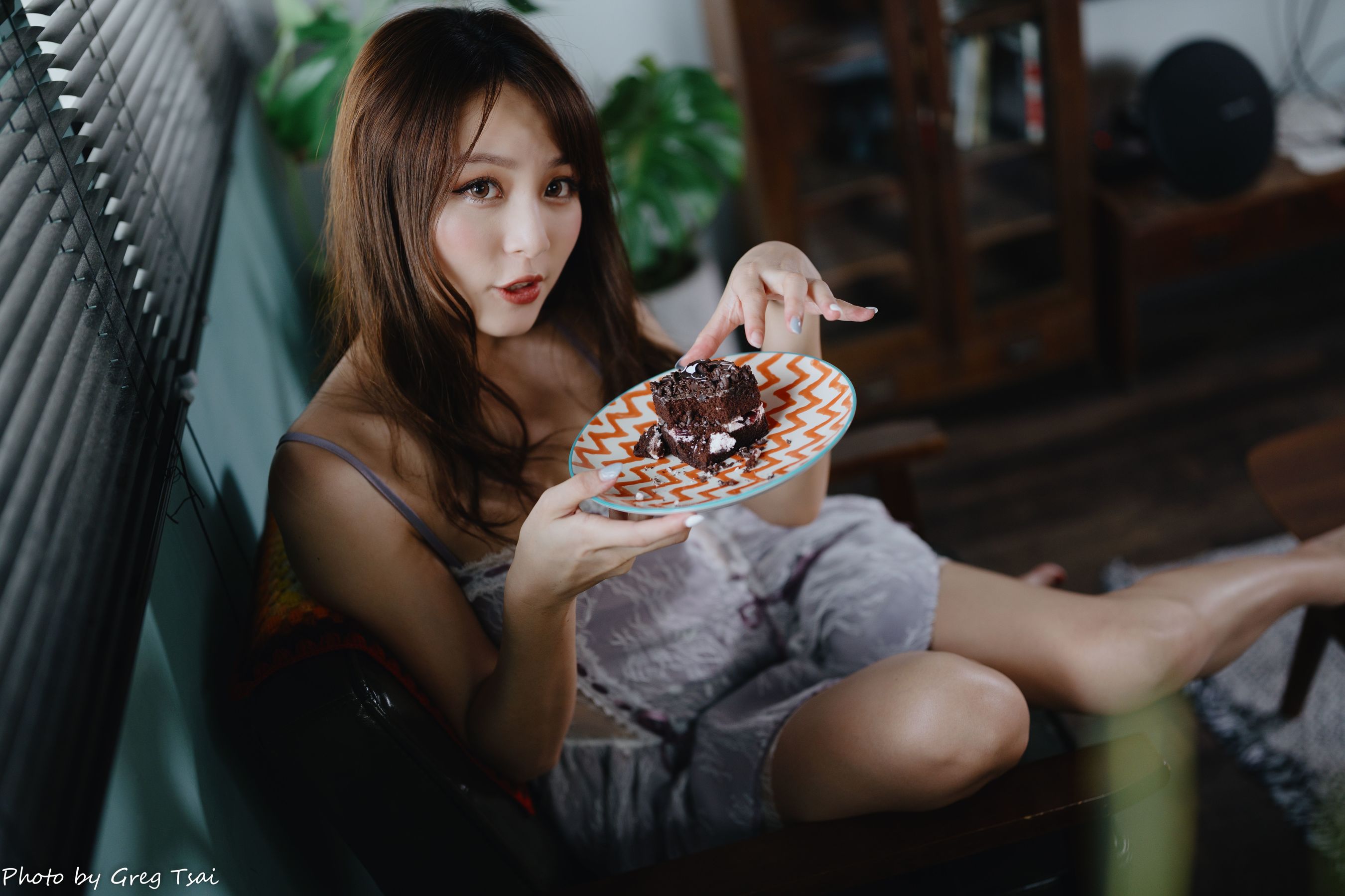 Ashley - 紫色吊带/(118P)