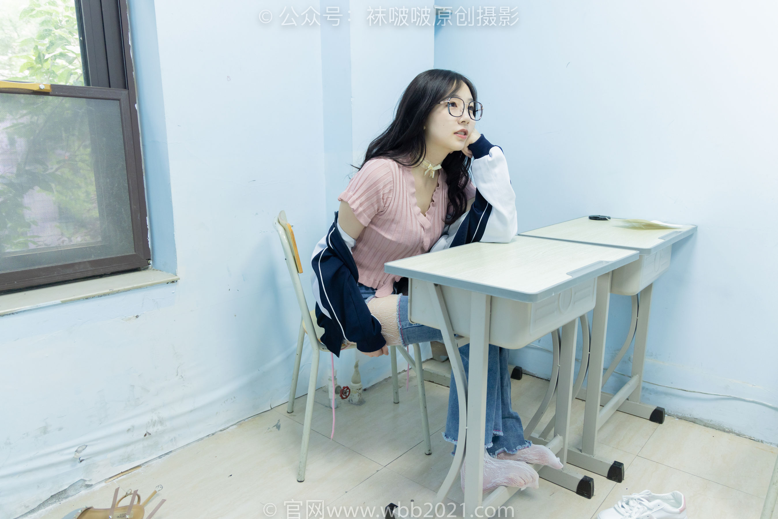 BoBoSocks袜啵啵 No.566 小甜豆 - 高跟鞋、板鞋、白网袜、白蕾丝袜、校服/(146P)