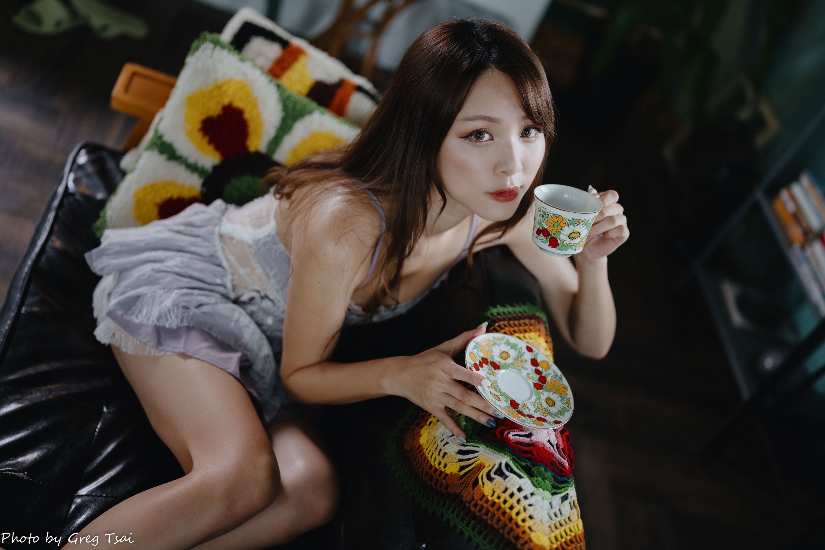 Ashley - 紫色吊带/(118P)