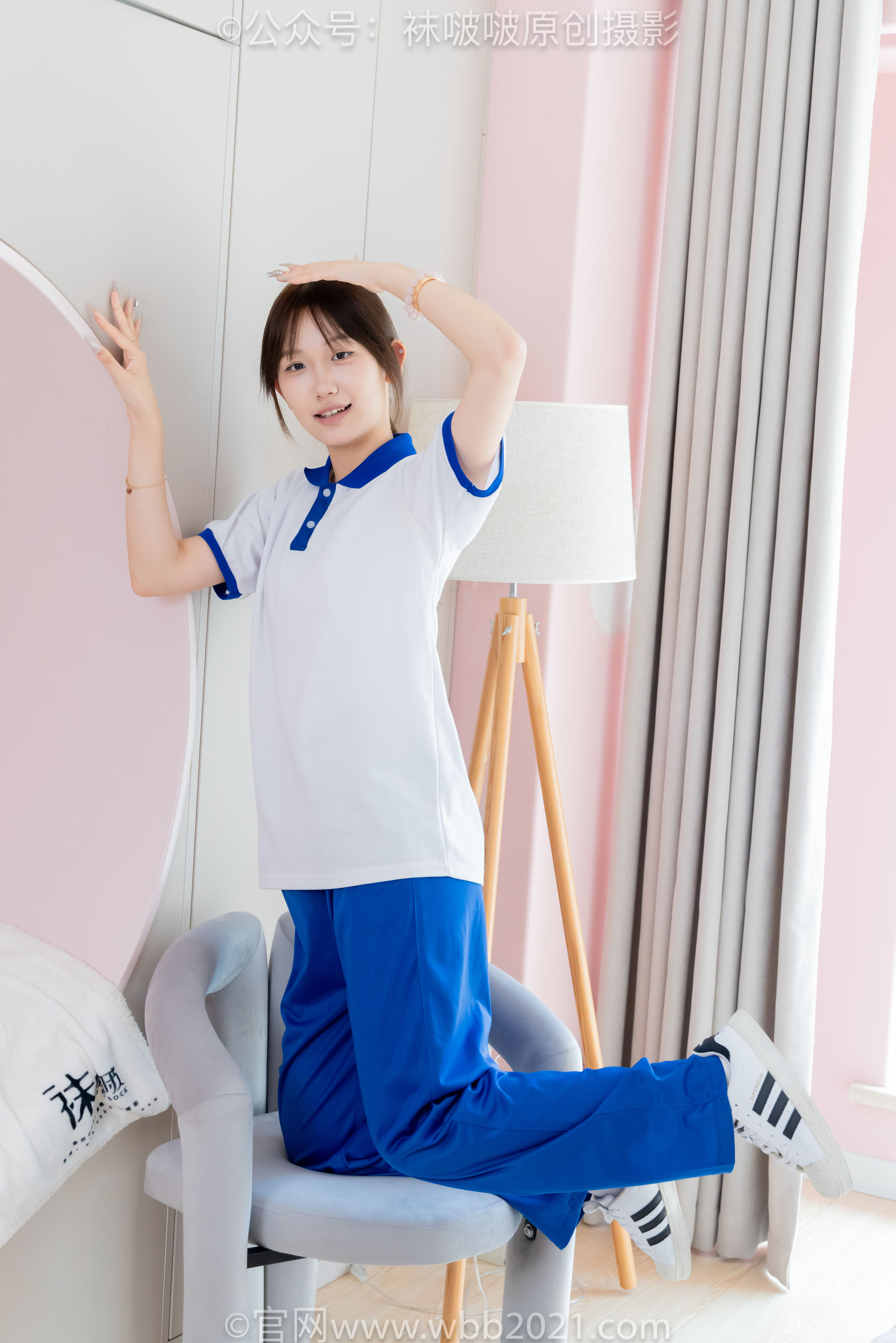 BoBoSocks袜啵啵 No.569 香菜 - 校服、板鞋、白棉袜、薄肉丝/(157P)