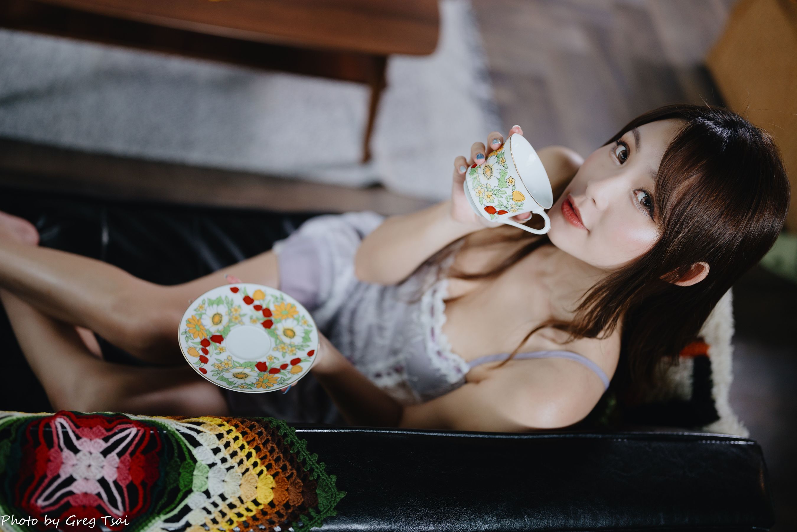 Ashley - 紫色吊带/(118P)