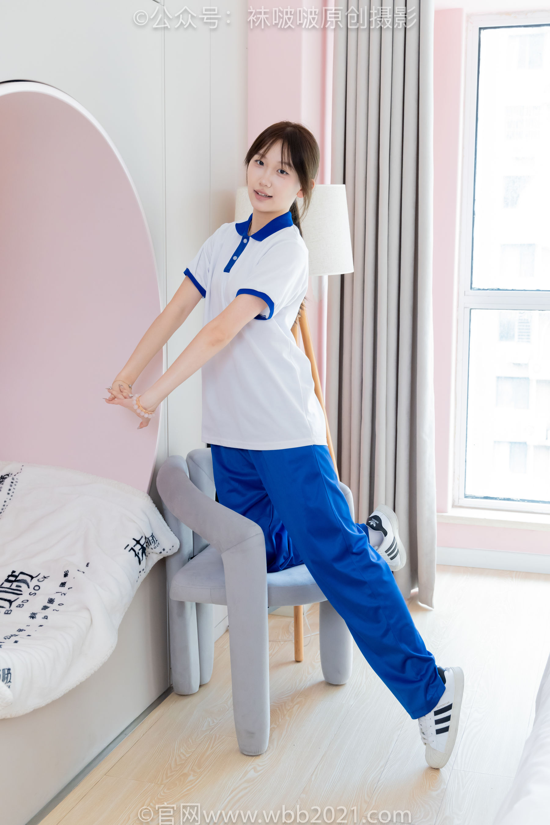 BoBoSocks袜啵啵 No.569 香菜 - 校服、板鞋、白棉袜、薄肉丝/(157P)