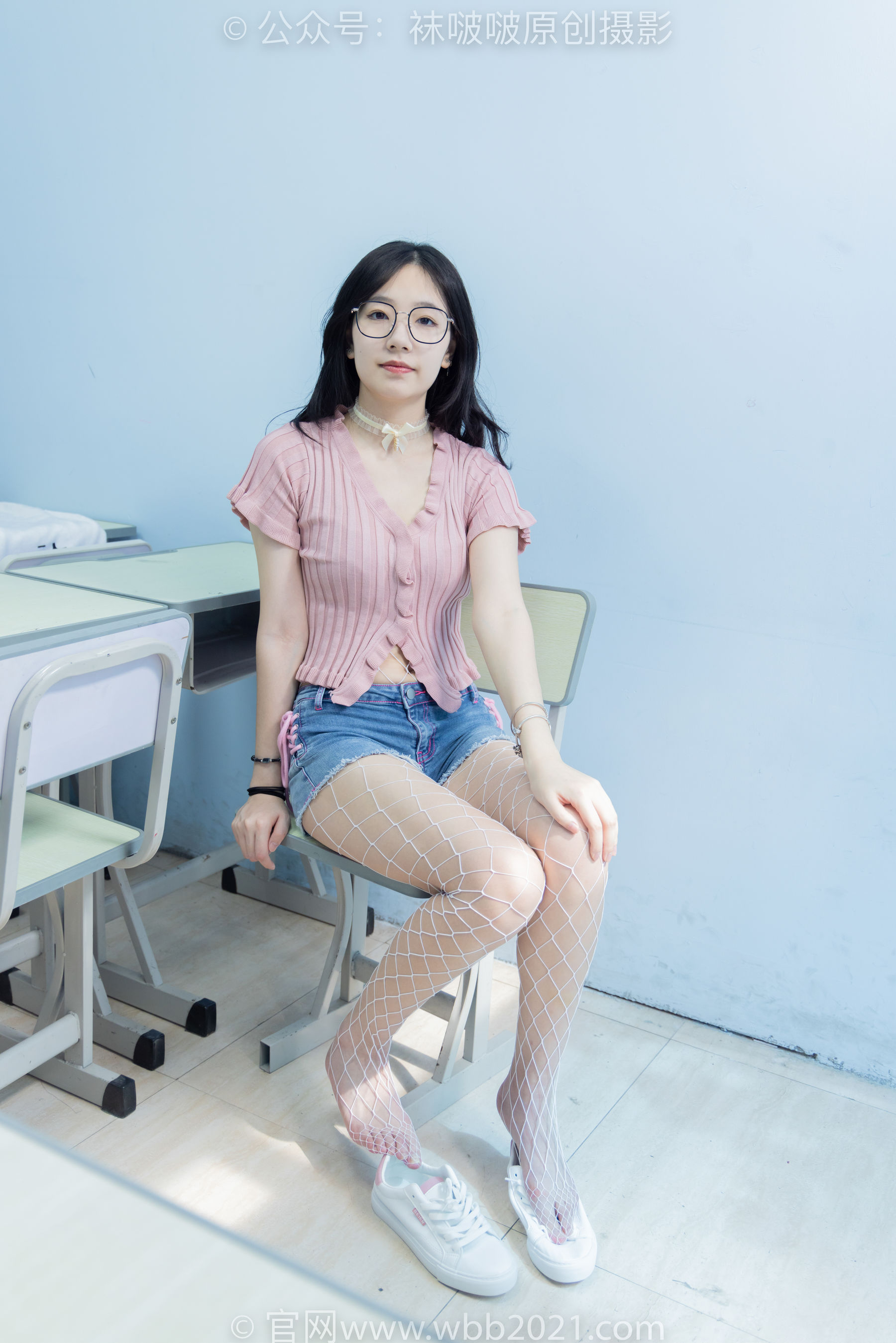 BoBoSocks袜啵啵 No.566 小甜豆 - 高跟鞋、板鞋、白网袜、白蕾丝袜、校服/(146P)