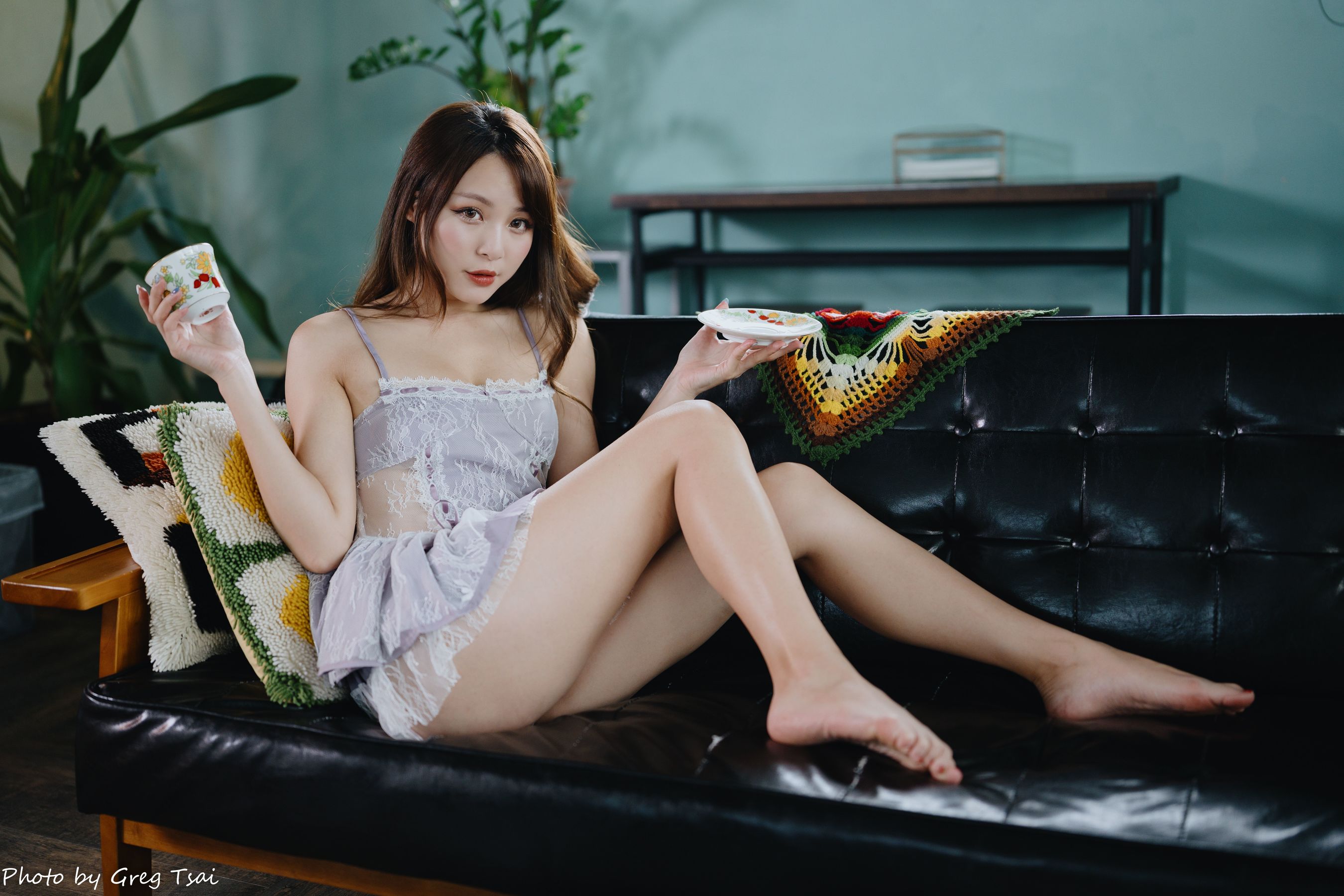 Ashley - 紫色吊带/(118P)