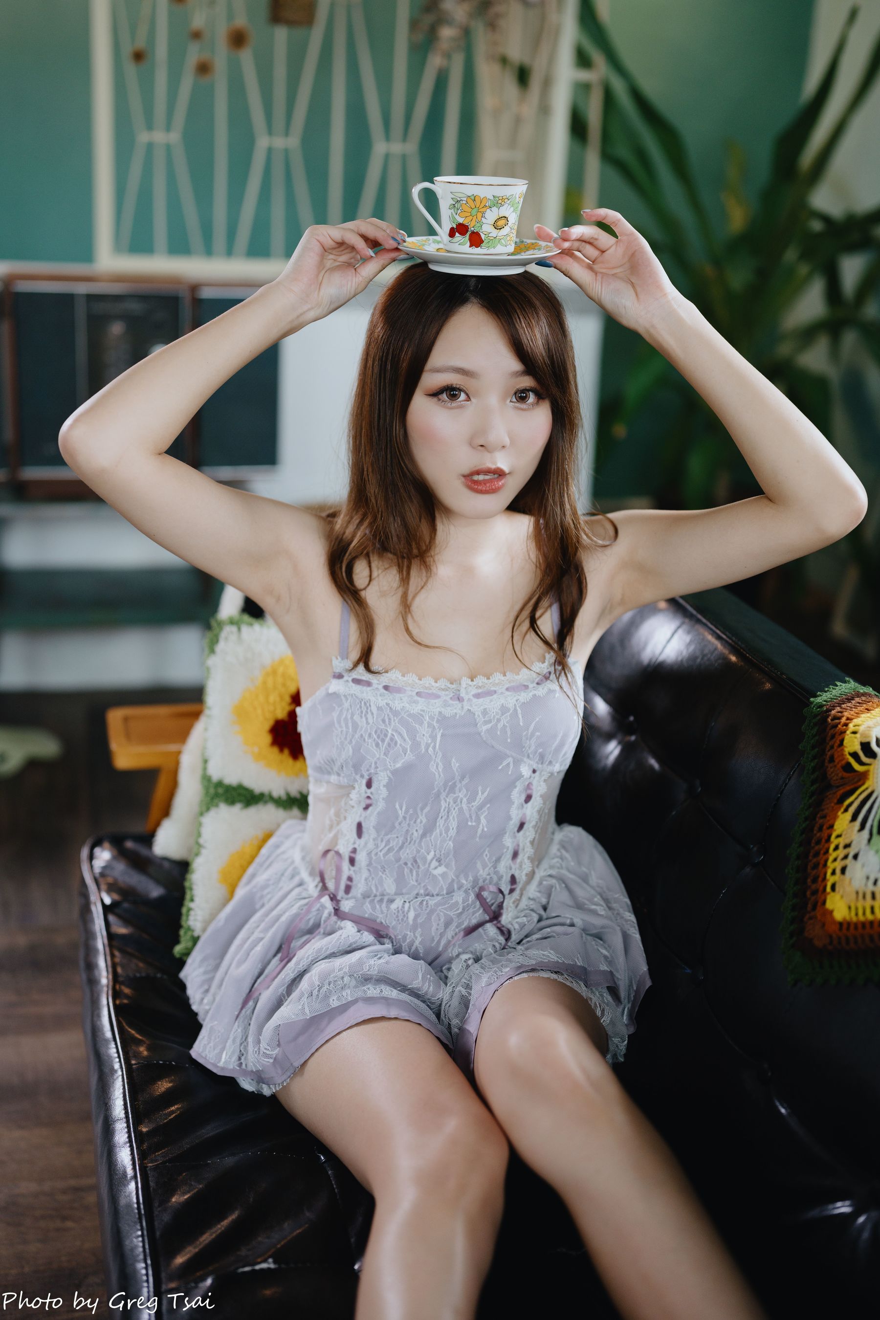 Ashley - 紫色吊带/(118P)