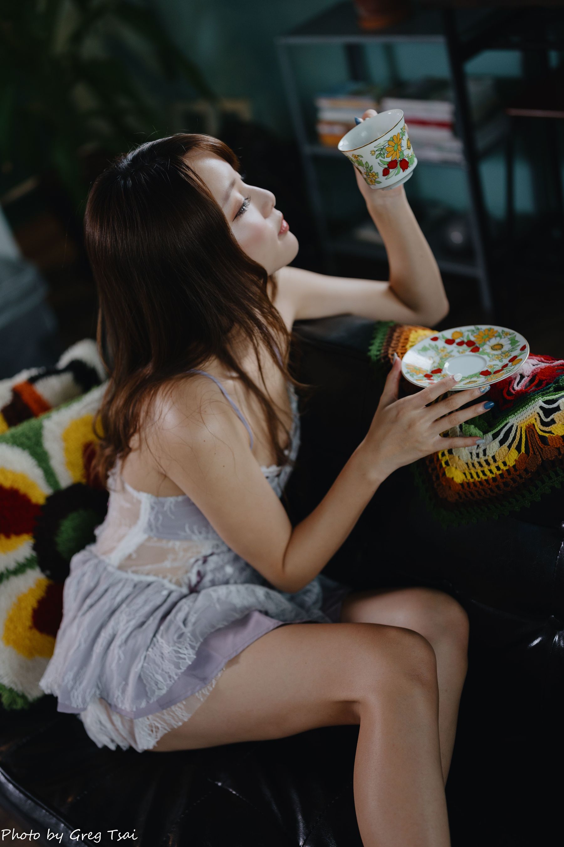 Ashley - 紫色吊带/(118P)