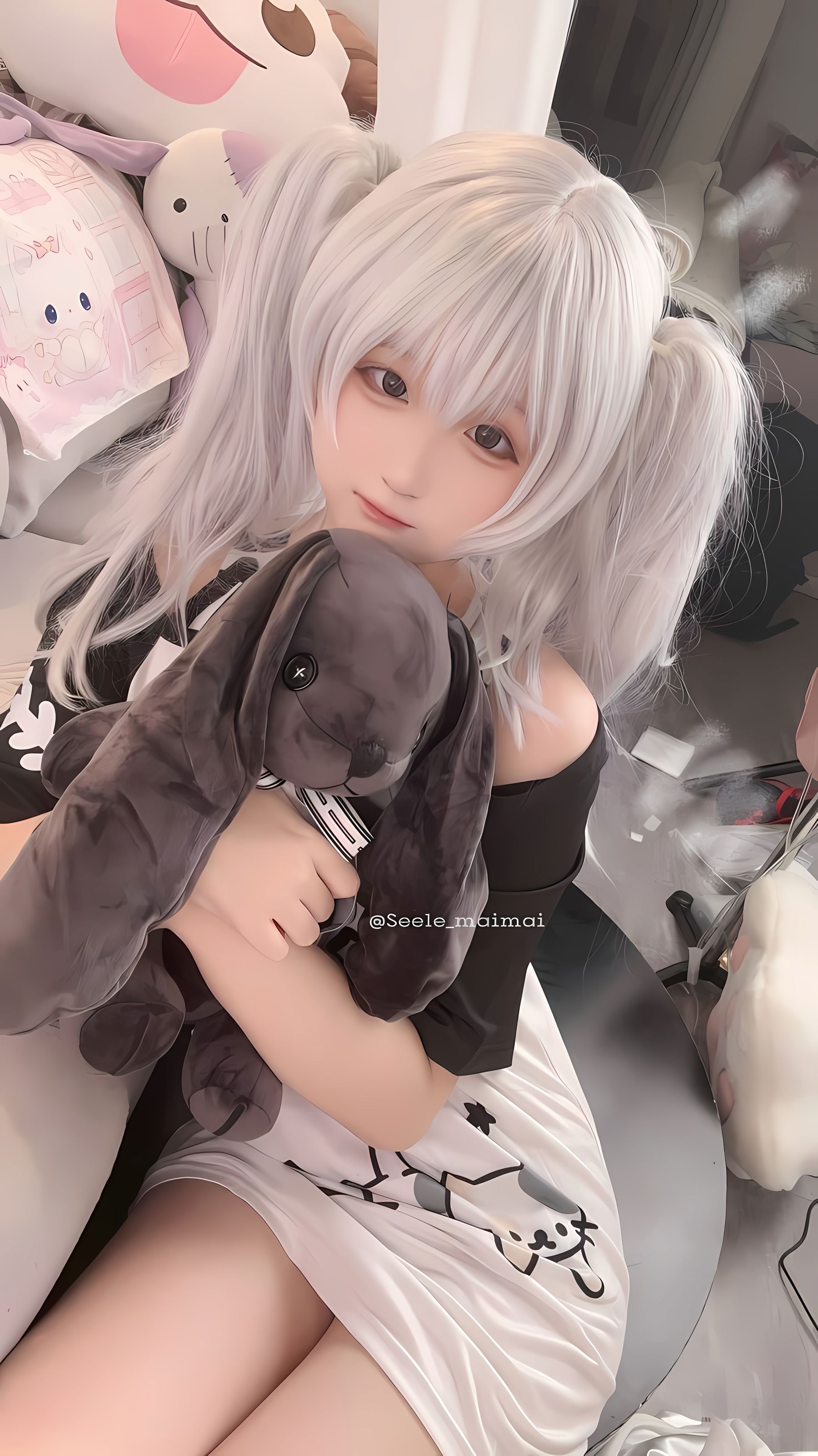 Seele麦麦 - 白色双马尾/(16P)