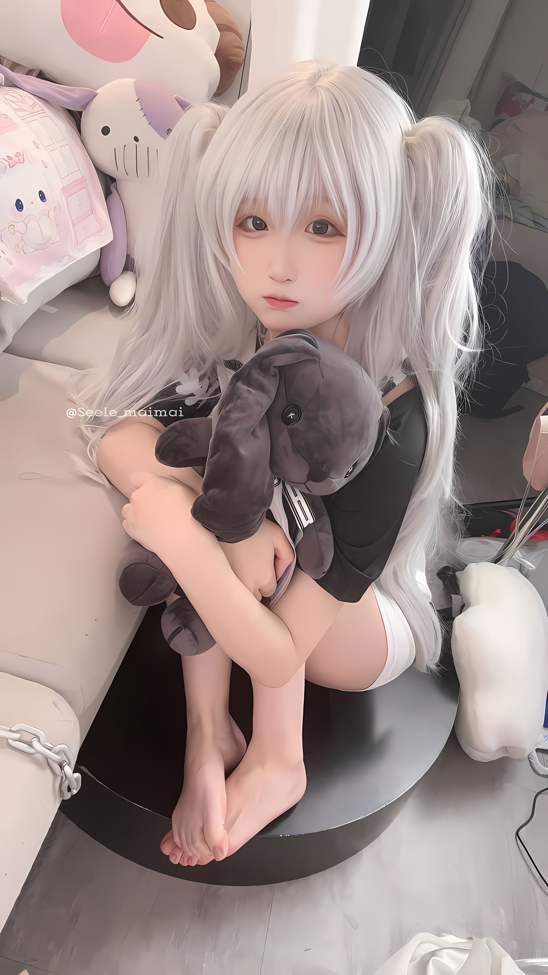 Seele麦麦 - 白色双马尾/(16P)