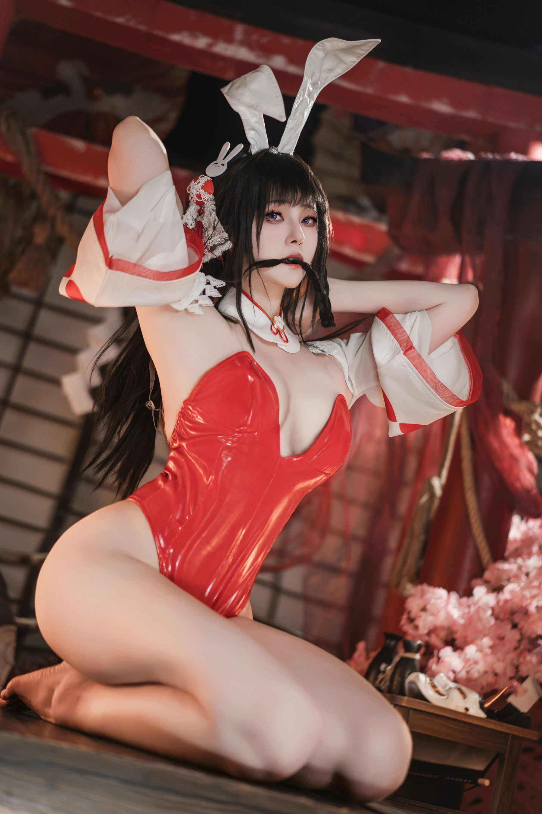 Natsuko夏夏子 - 碧蓝航线 大山巫女兔/(70P)