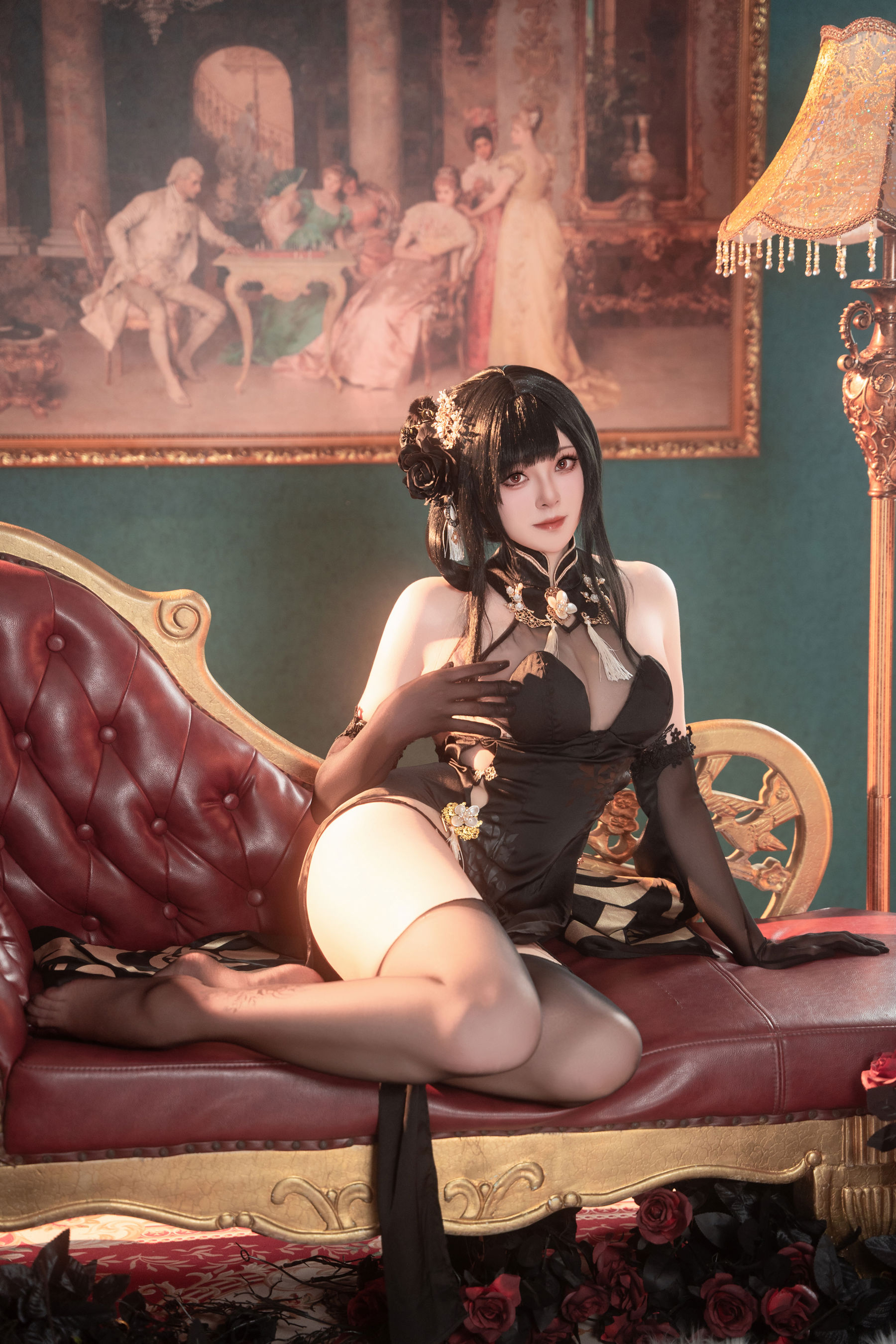 Natsuko夏夏子 - 碧蓝航线镇海旗袍/(76P)