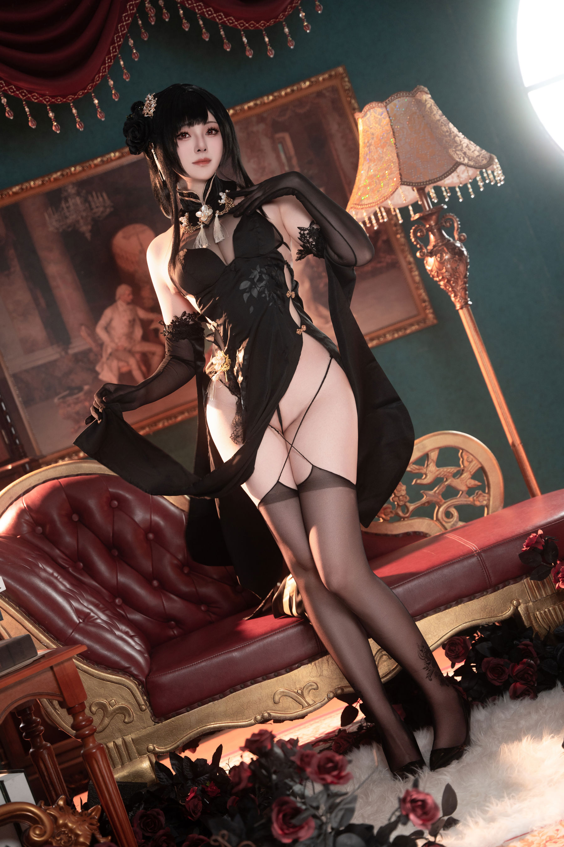 Natsuko夏夏子 - 碧蓝航线镇海旗袍/(76P)