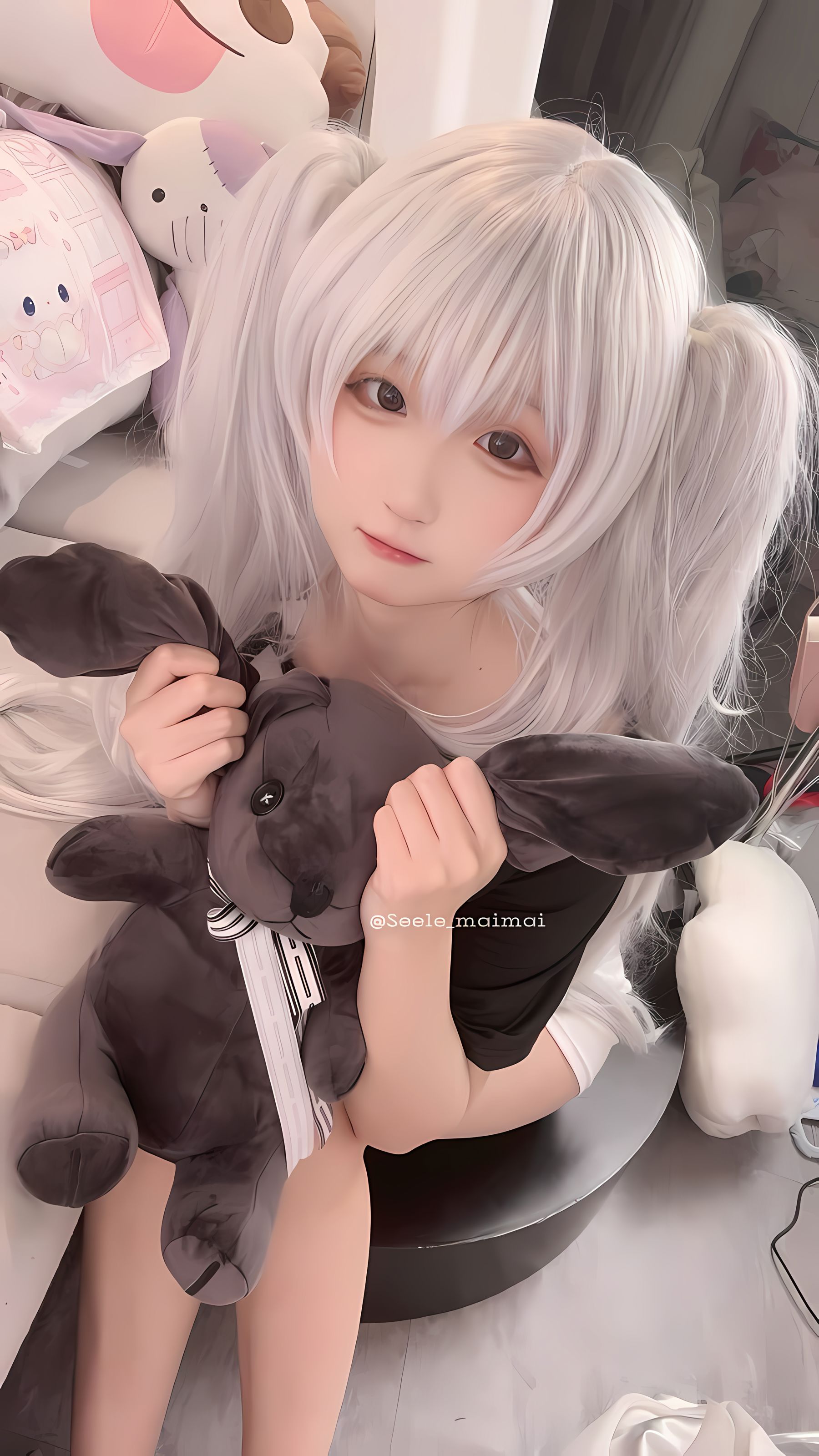 Seele麦麦 - 白色双马尾/(16P)