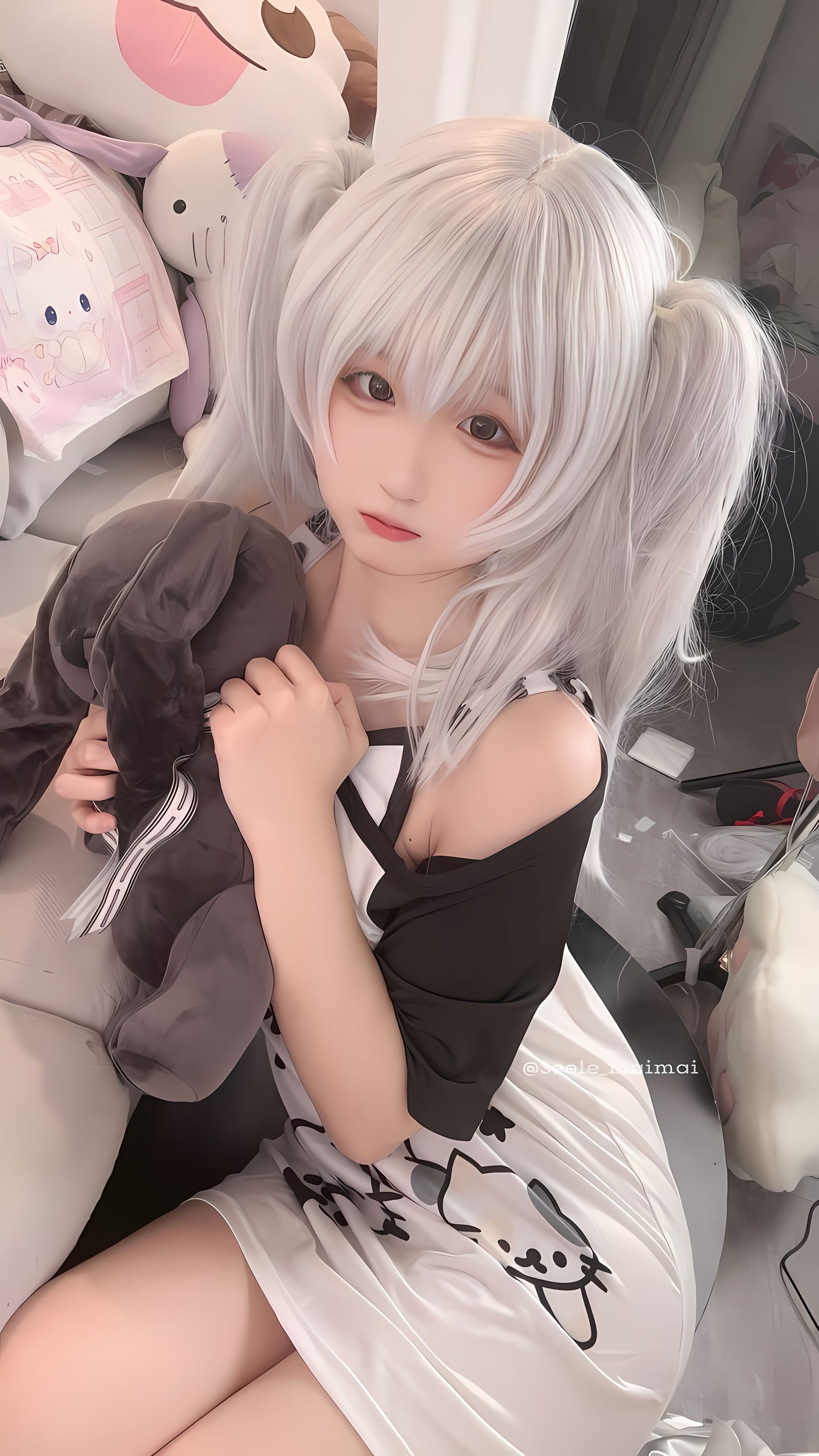 Seele麦麦 - 白色双马尾/(16P)