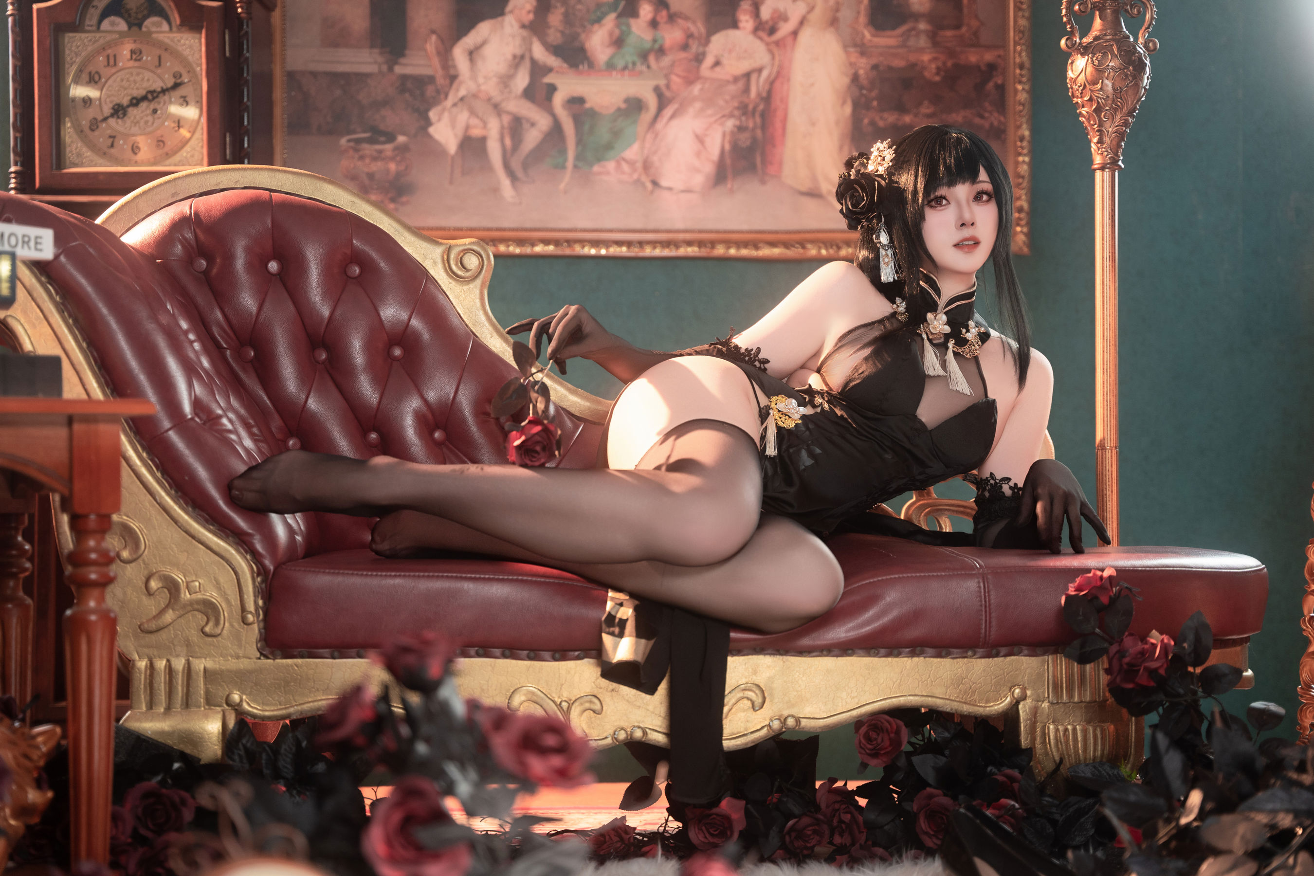 Natsuko夏夏子 - 碧蓝航线镇海旗袍/(76P)