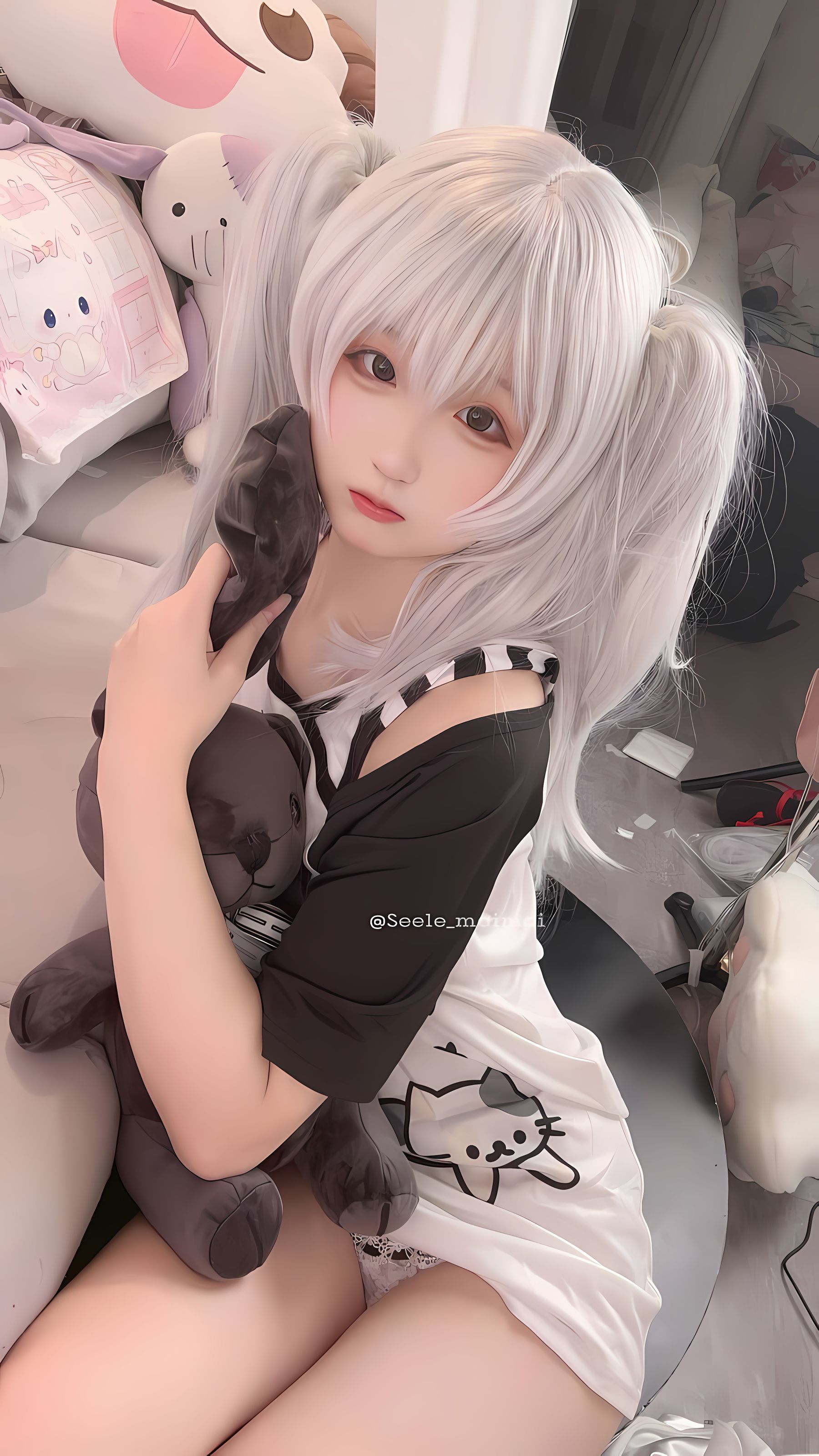 Seele麦麦 - 白色双马尾/(16P)