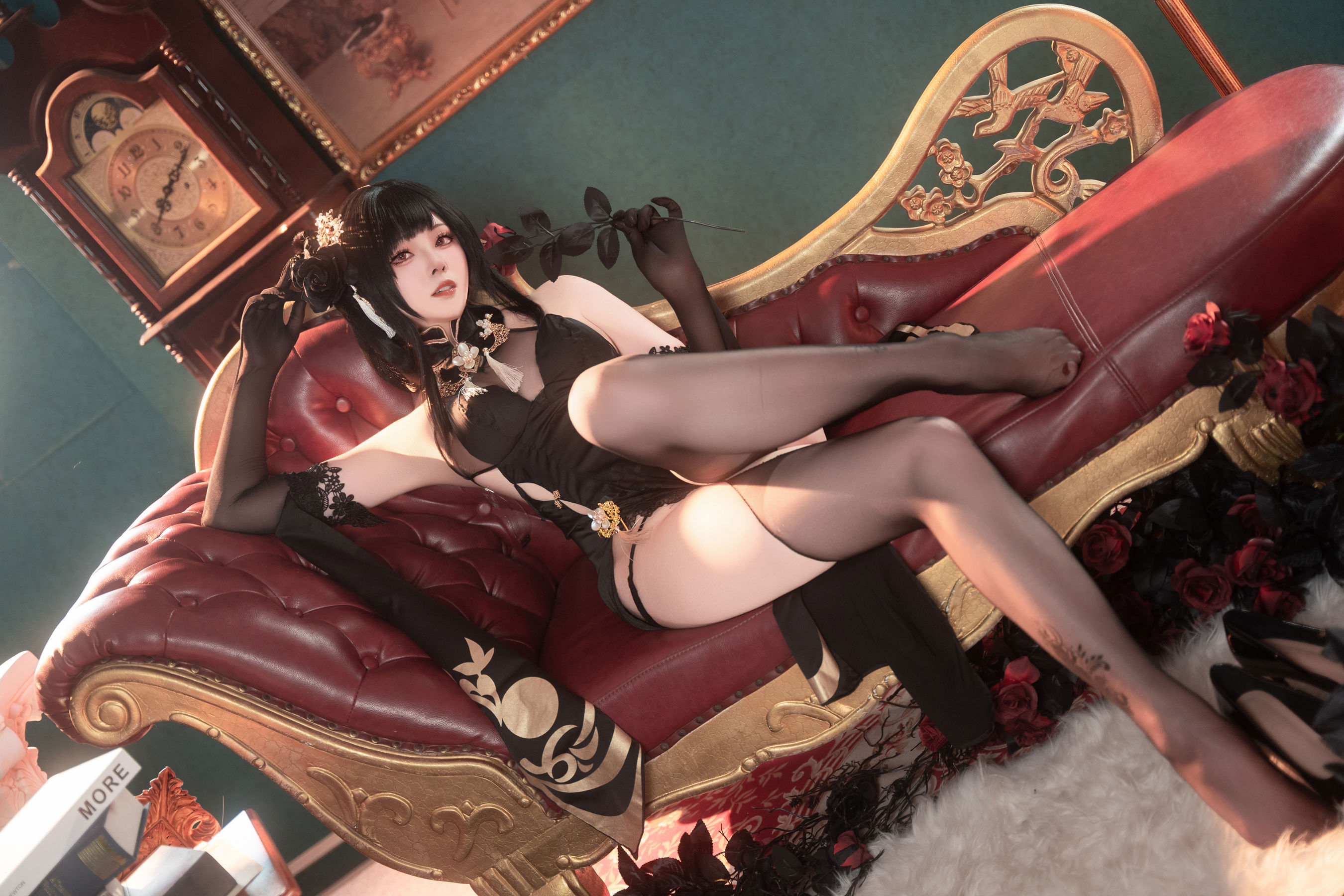 Natsuko夏夏子 - 碧蓝航线镇海旗袍/(76P)