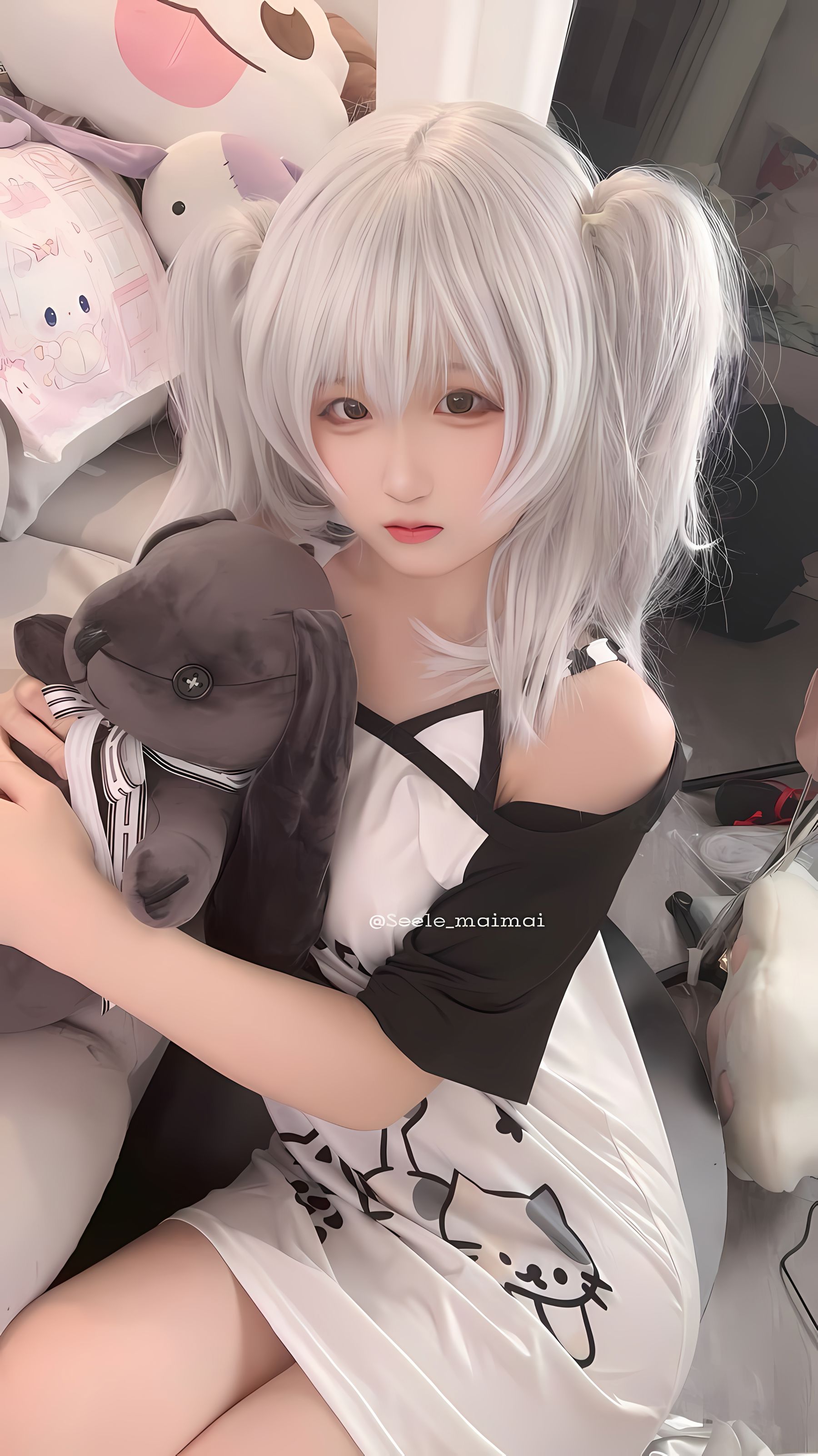 Seele麦麦 - 白色双马尾/(16P)