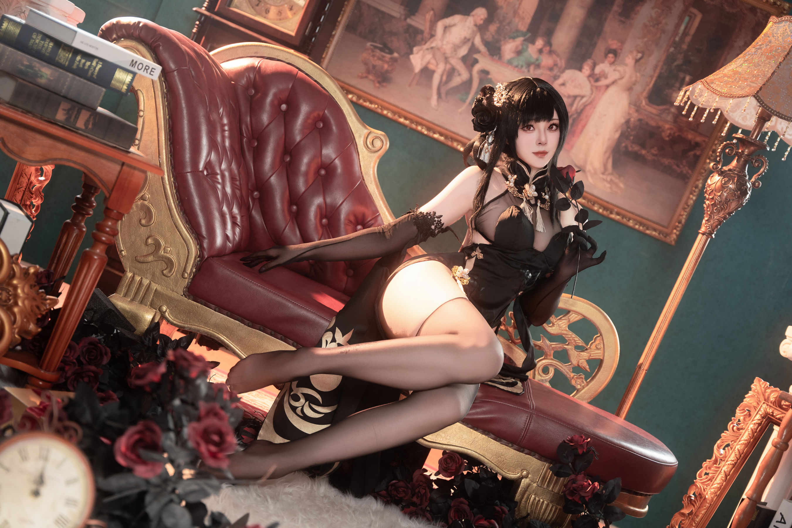 Natsuko夏夏子 - 碧蓝航线镇海旗袍/(76P)