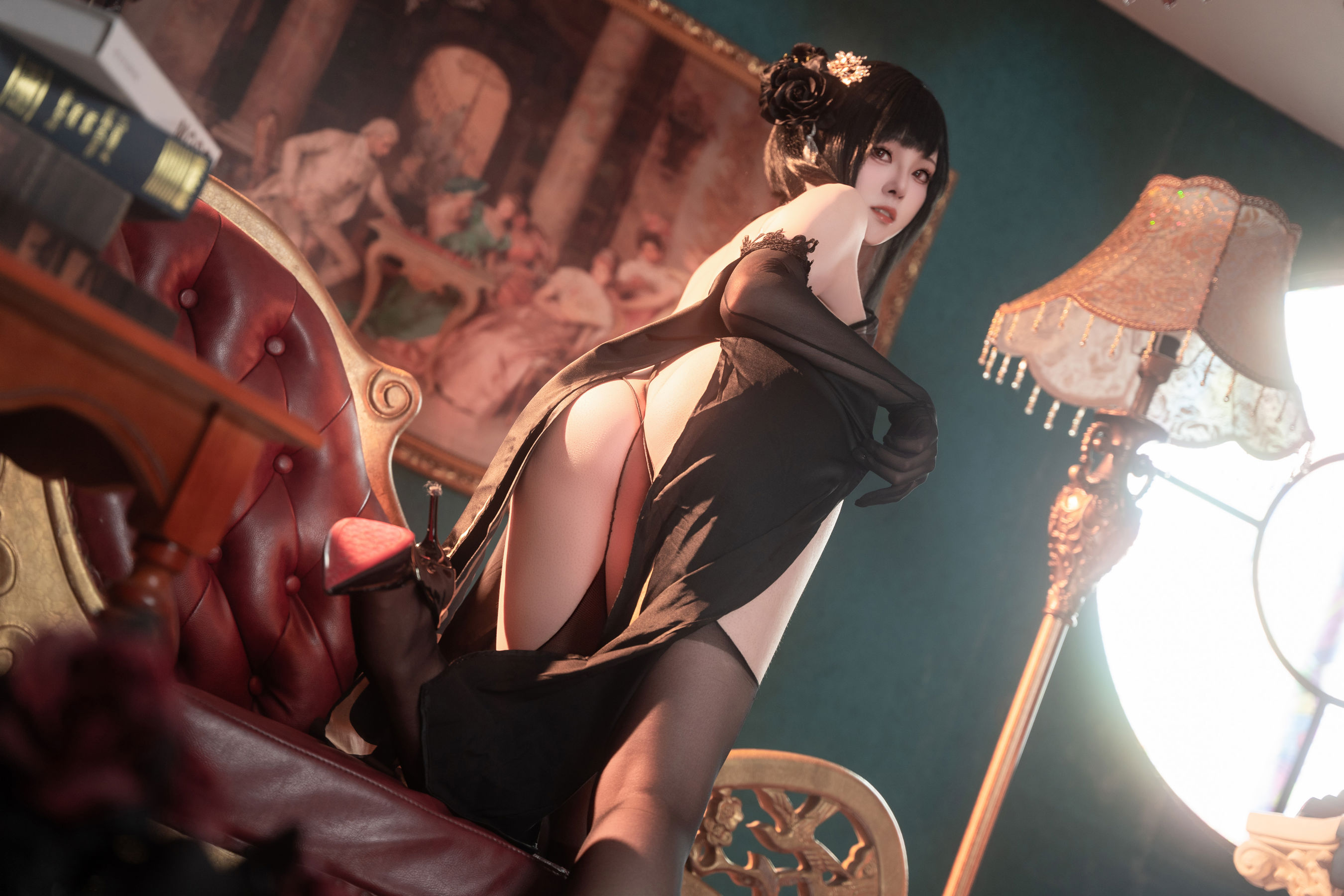 Natsuko夏夏子 - 碧蓝航线镇海旗袍/(76P)