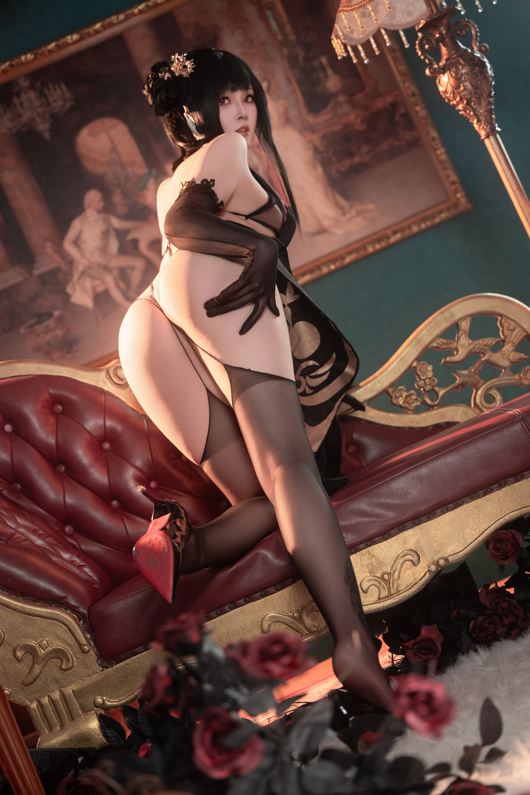 Natsuko夏夏子 - 碧蓝航线镇海旗袍/(76P)