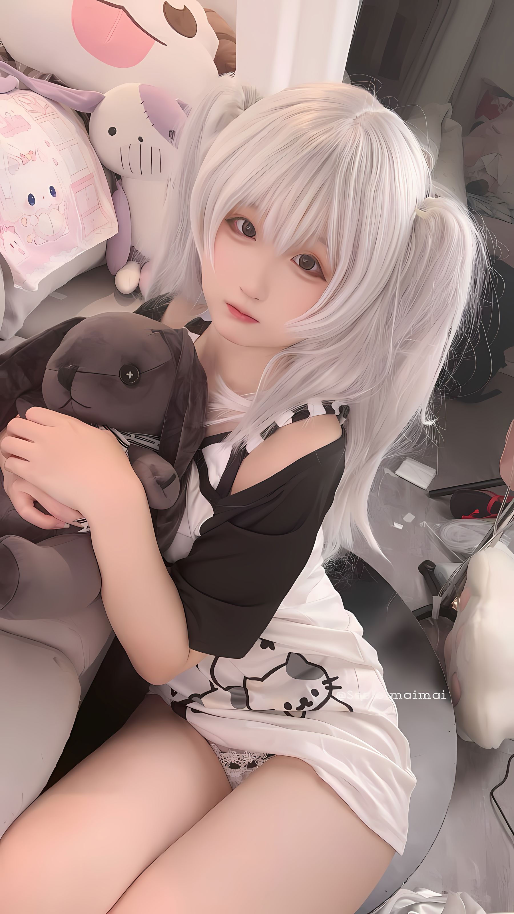 Seele麦麦 - 白色双马尾/(16P)