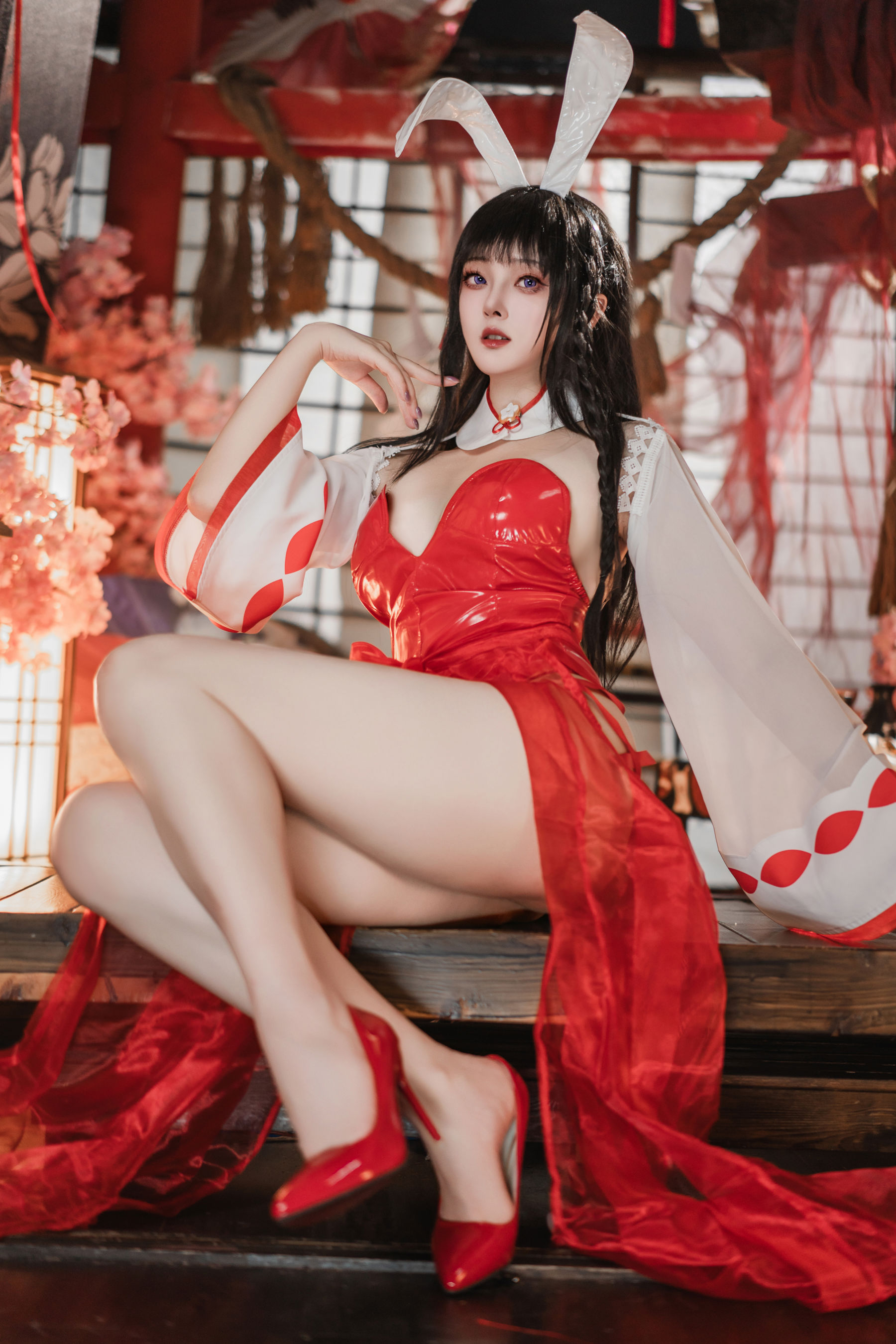 Natsuko夏夏子 - 碧蓝航线 大山巫女兔/(70P)