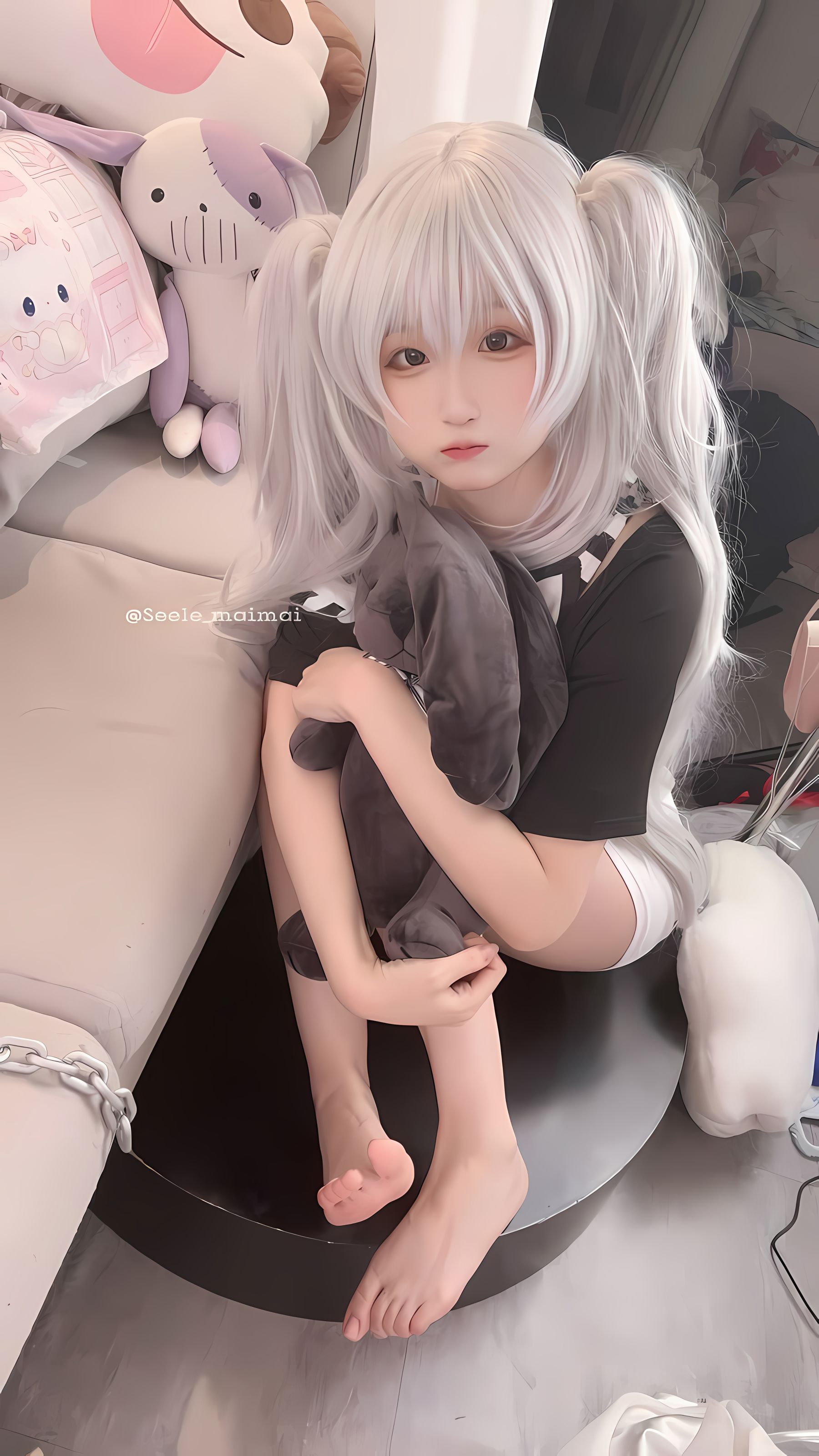 Seele麦麦 - 白色双马尾/(16P)