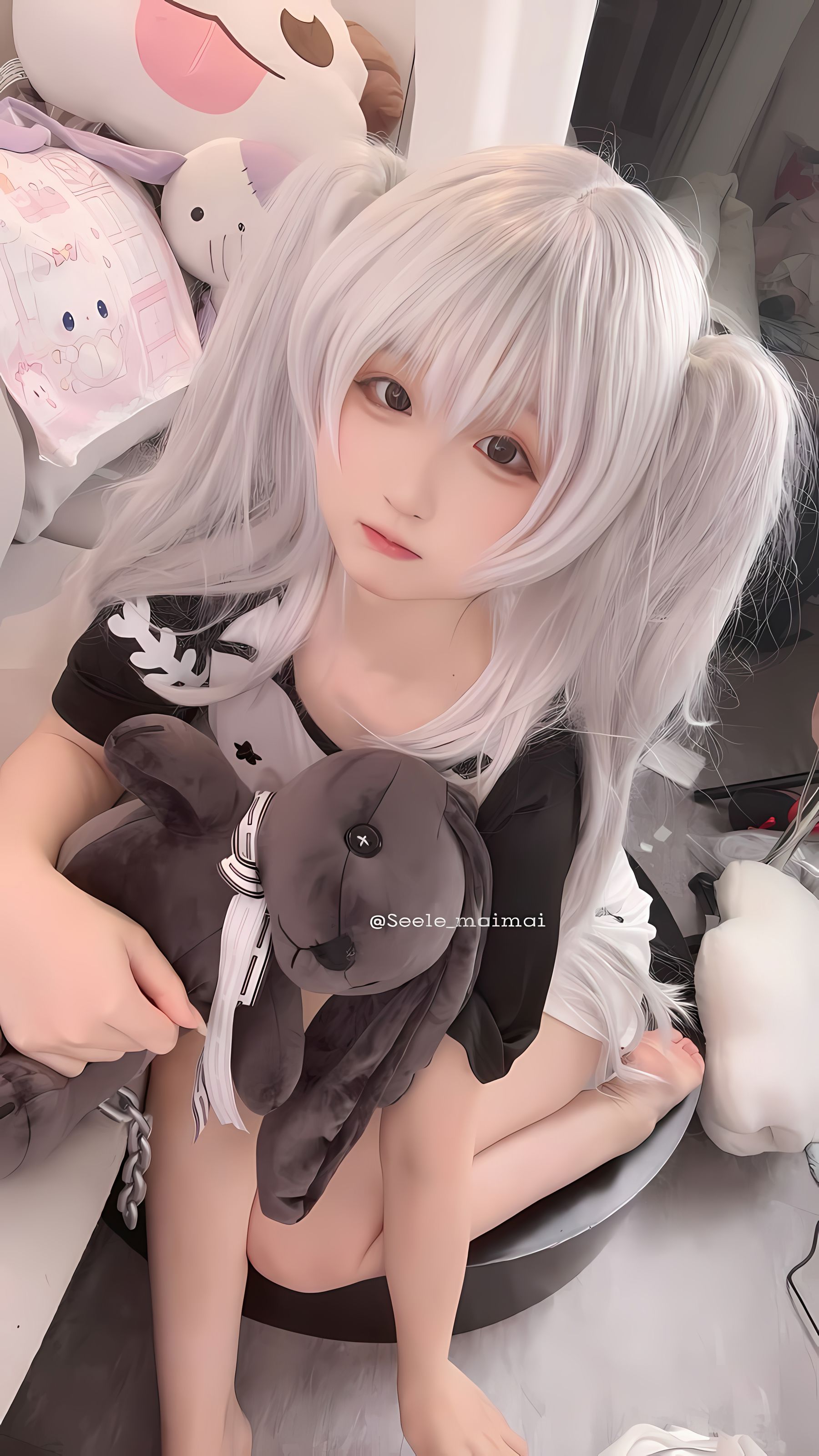 Seele麦麦 - 白色双马尾/(16P)