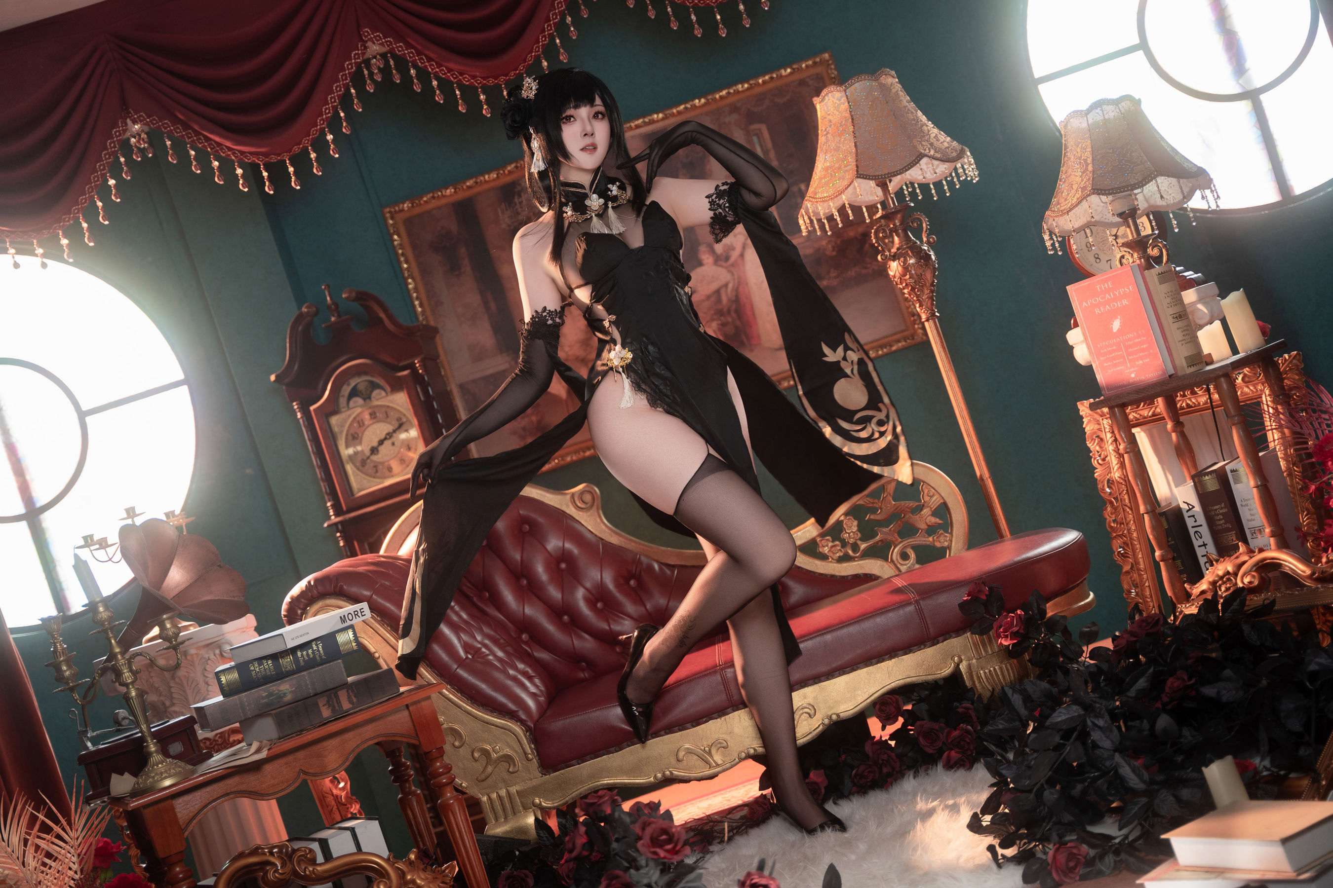 Natsuko夏夏子 - 碧蓝航线镇海旗袍/(76P)